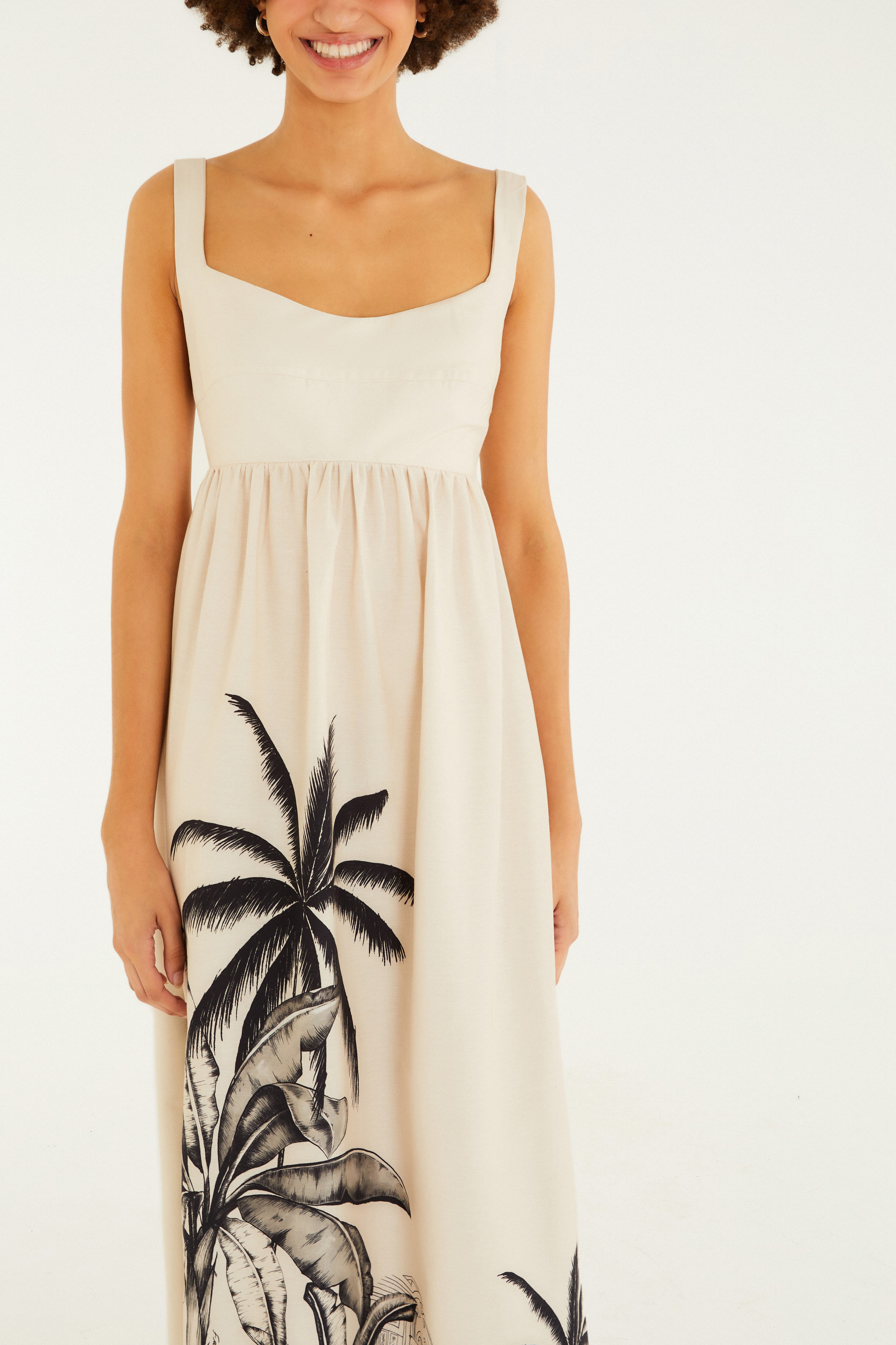 Vestido Cropped Estampado Vila Teresa