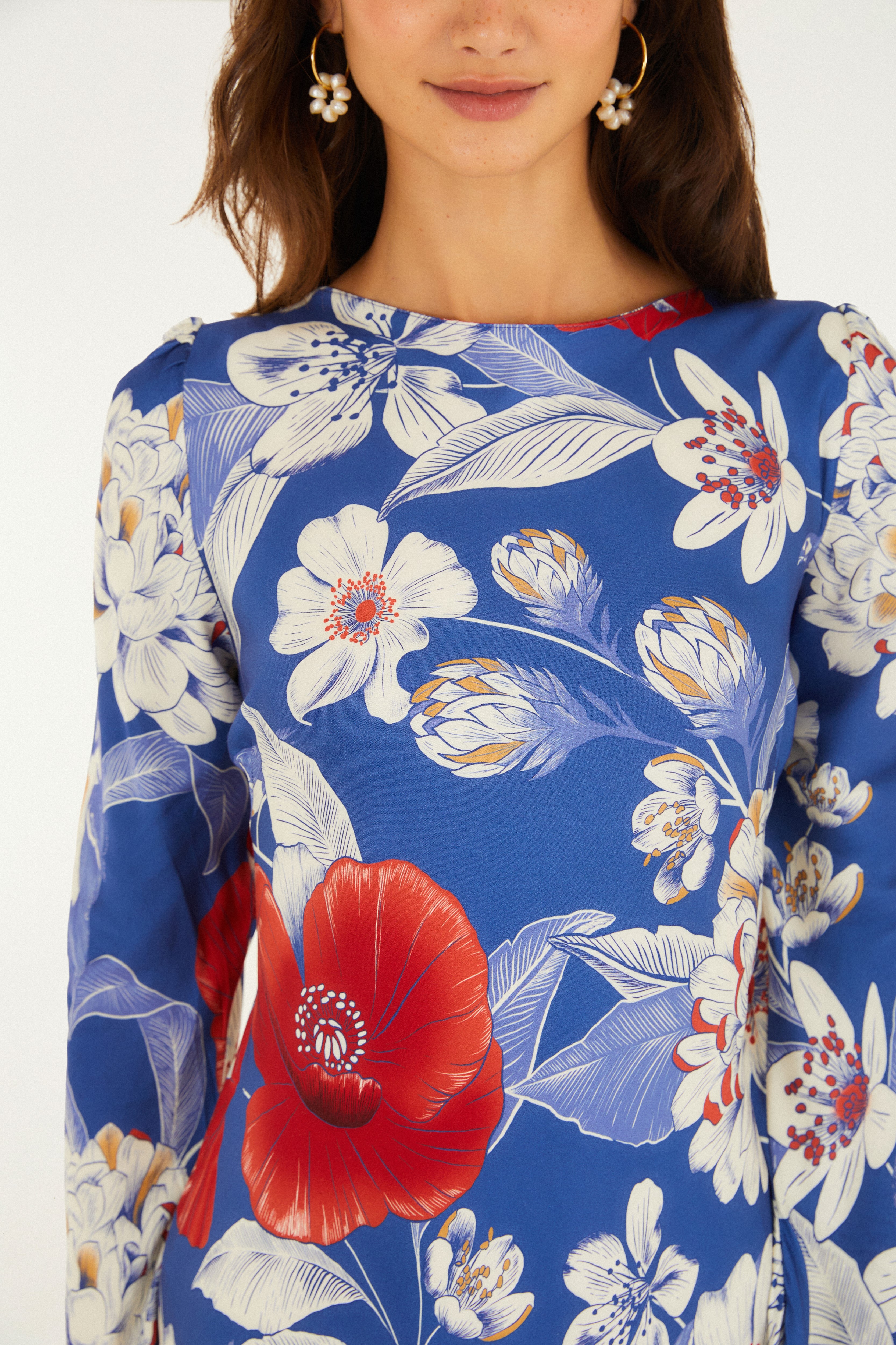Vestido Curto Estampado Floral Vera