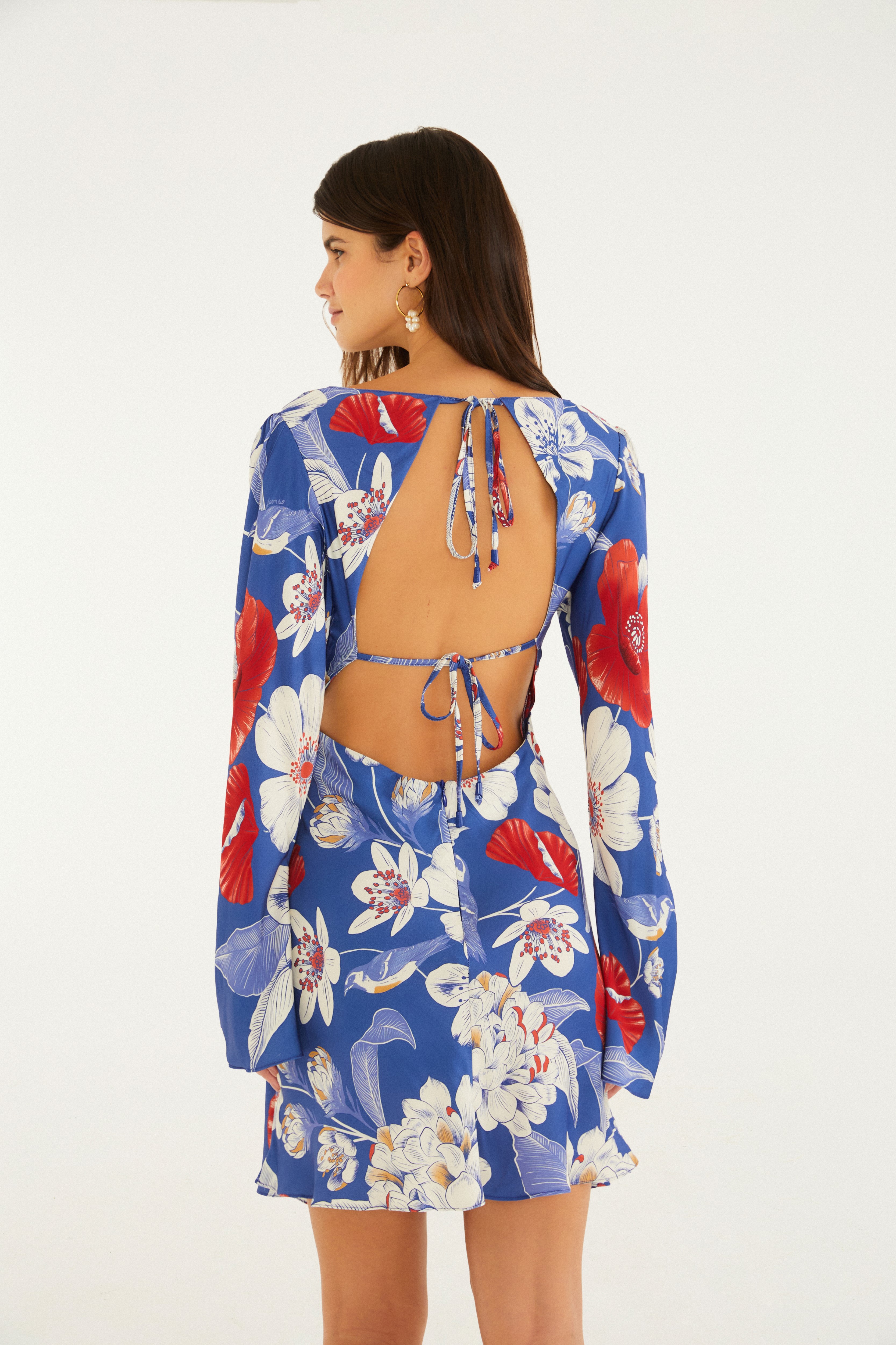 Vestido Curto Estampado Floral Vera