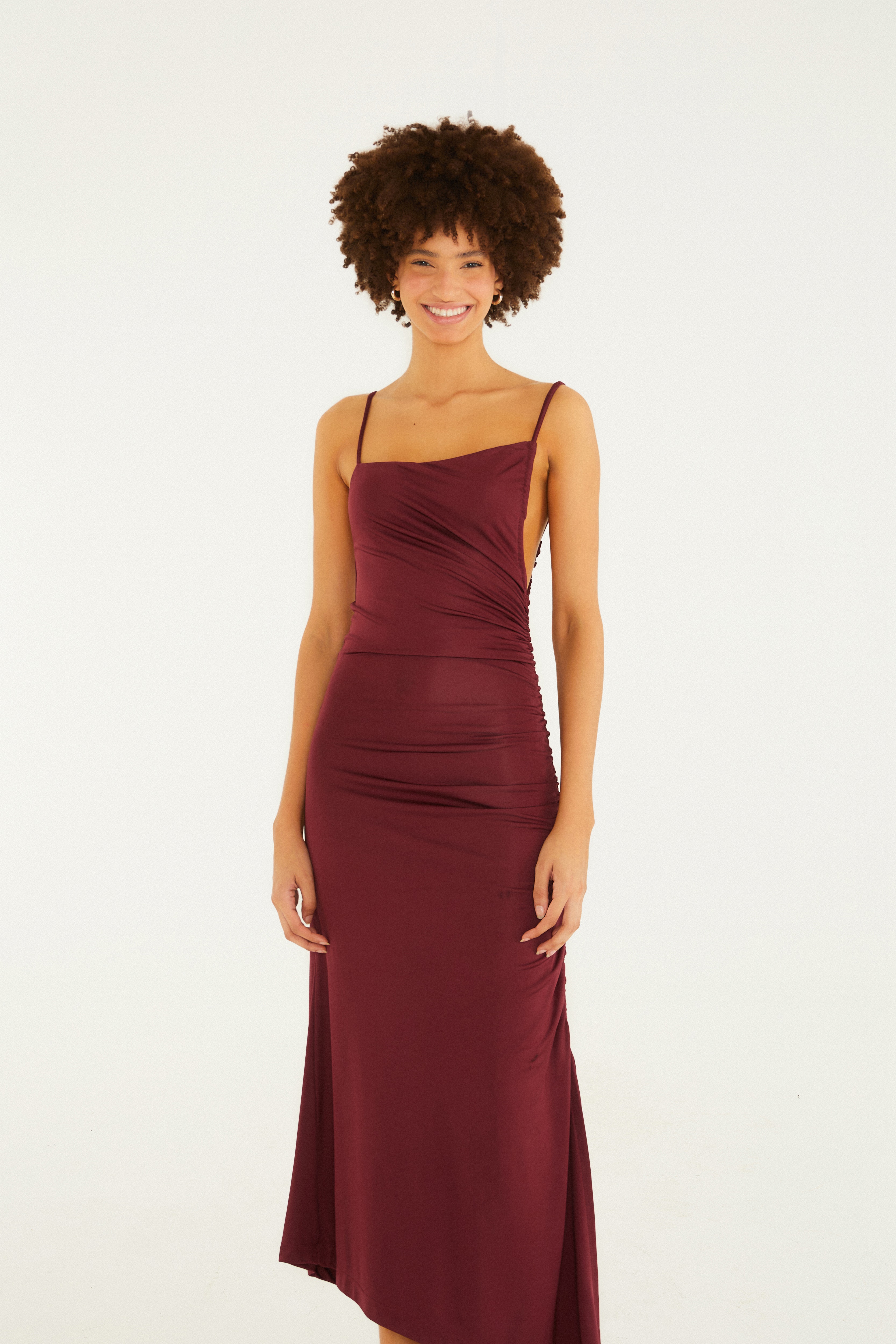 Vestido Cropped Drapeado