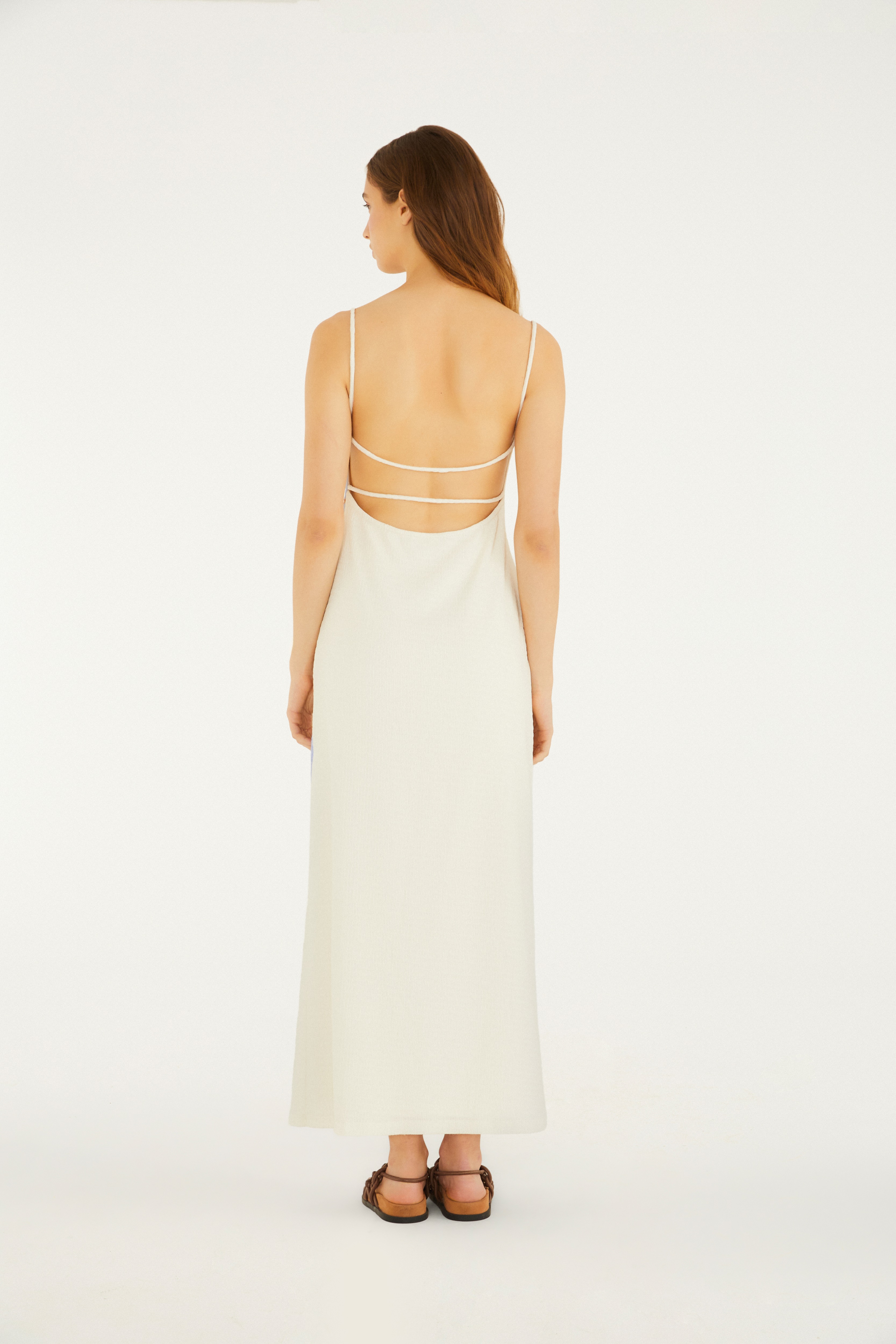 Vestido Midi Estampado Asa De Borboleta
