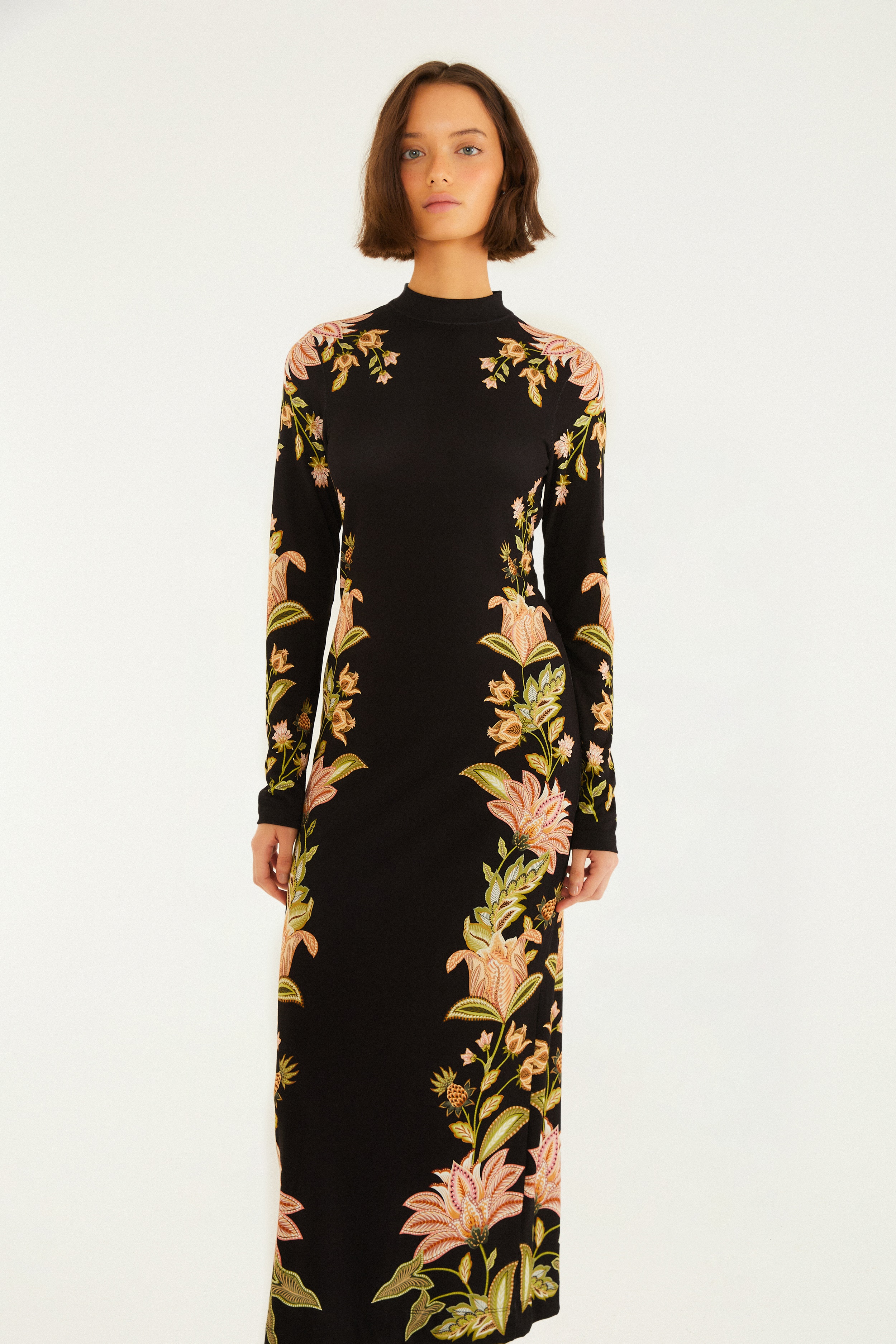 Vestido Midi Estampado Jamile