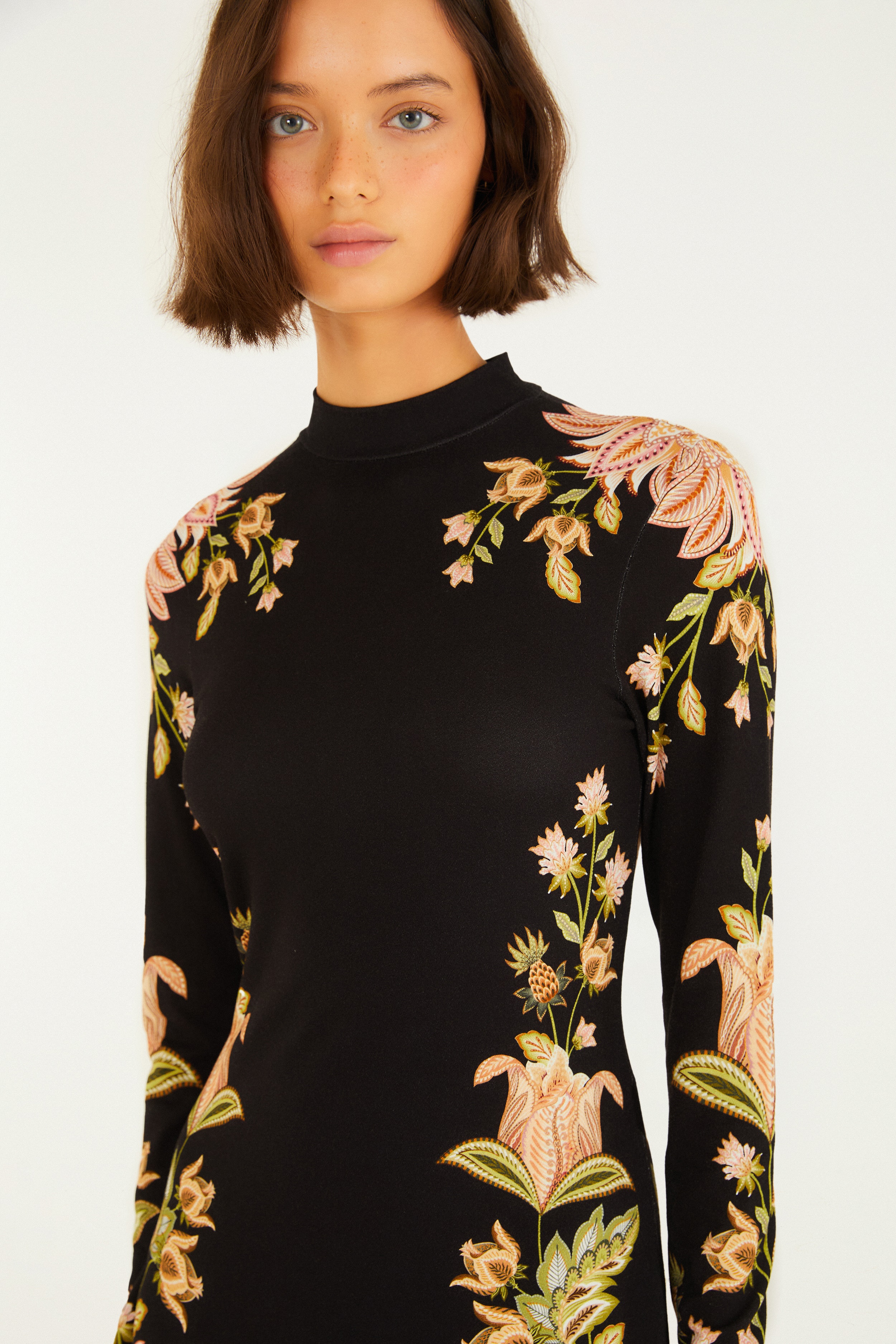 Vestido Midi Estampado Jamile