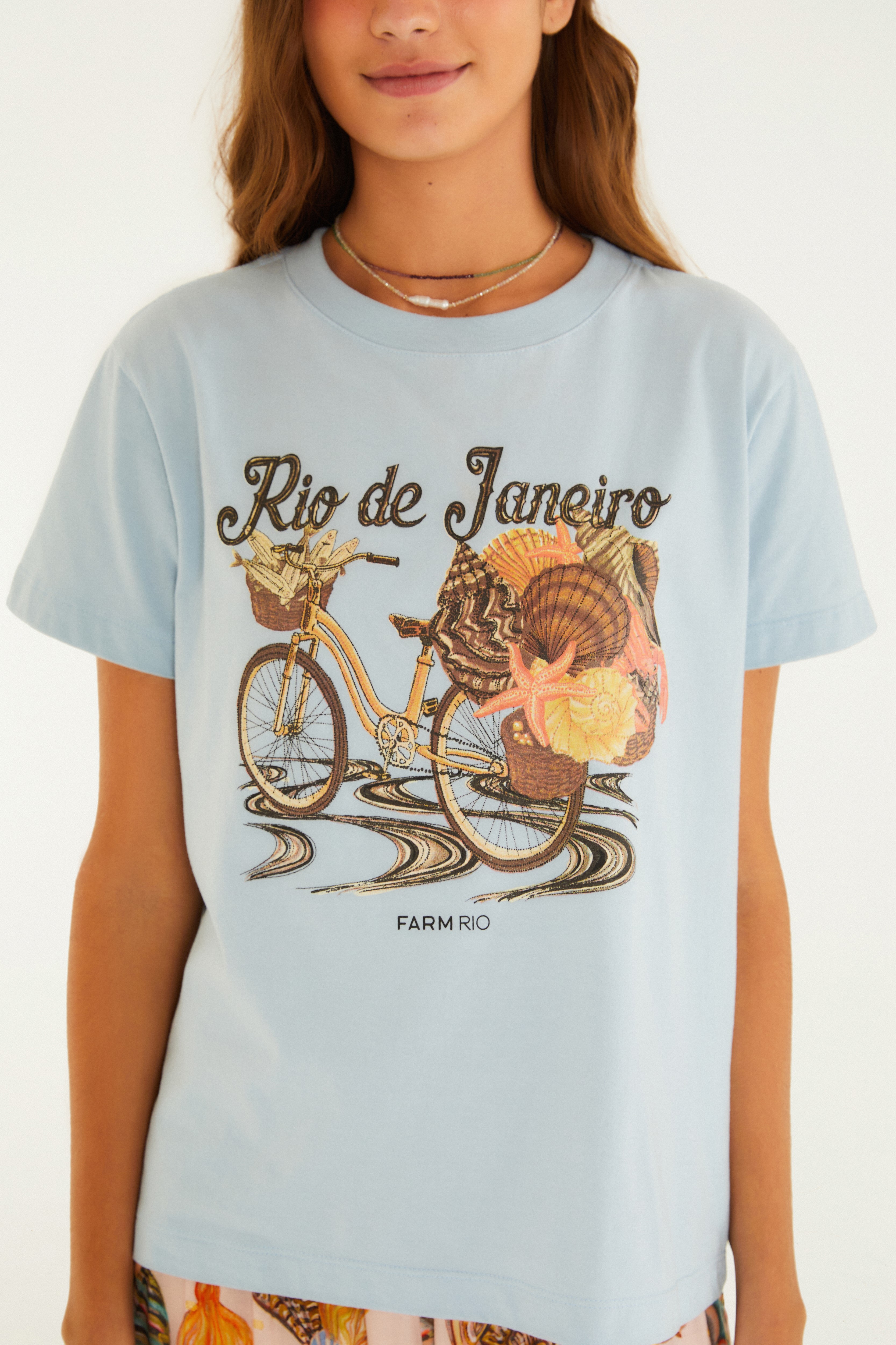 T-Shirt Fit Bicicleta Conchas