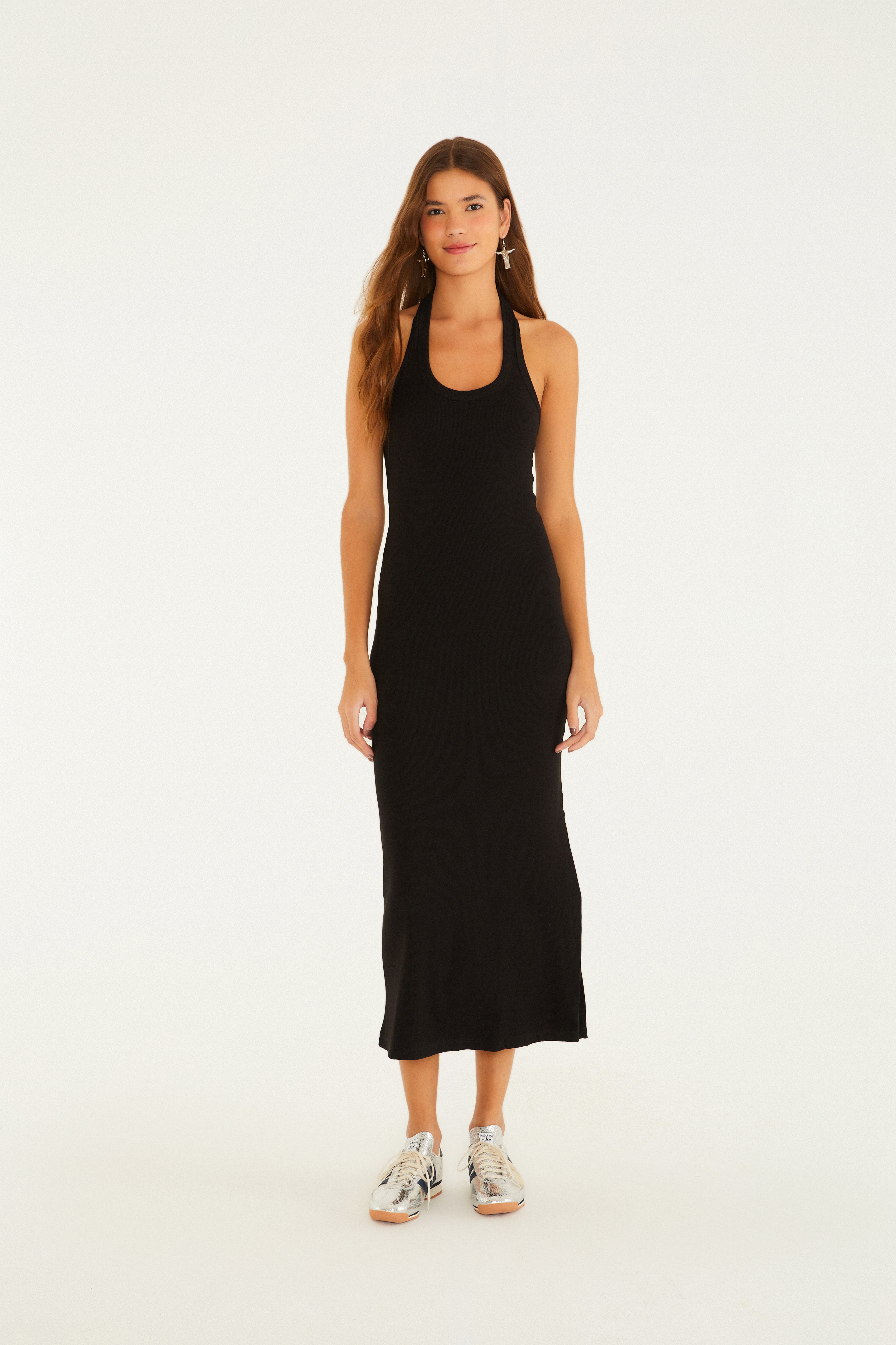 Vestido Midi Frente Única