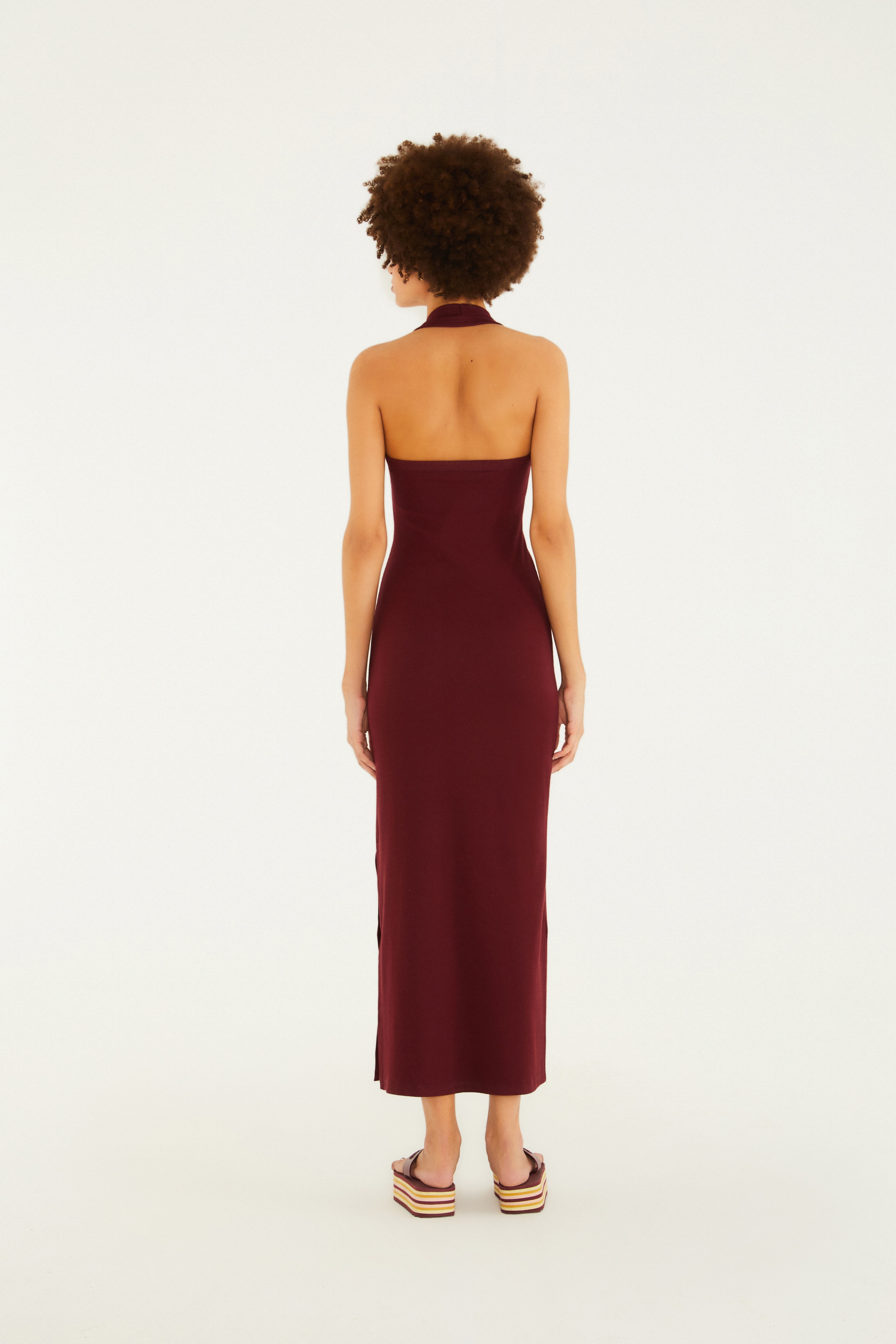 Vestido Midi Frente Única
