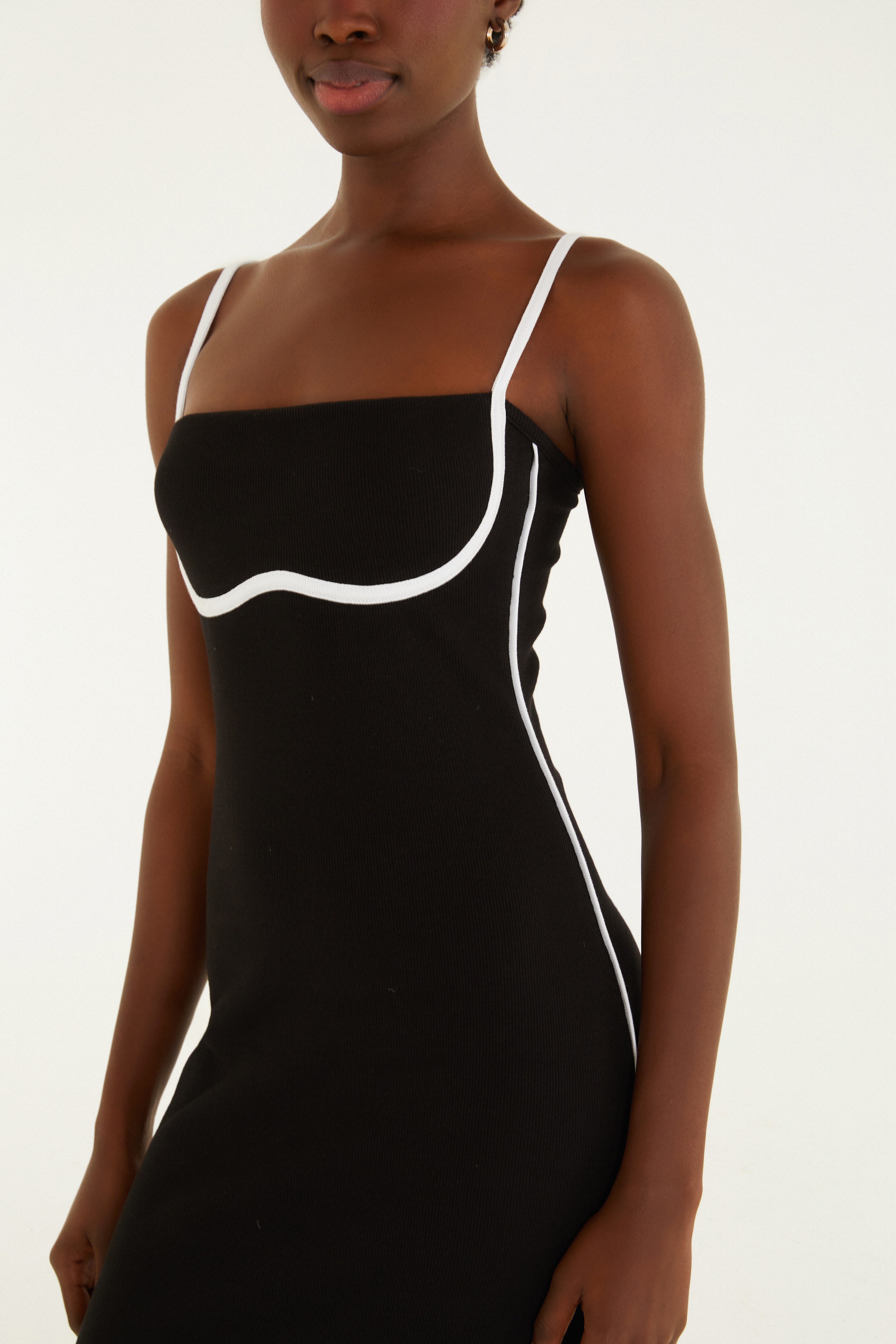 Vestido Cropped Vivo Bicolor