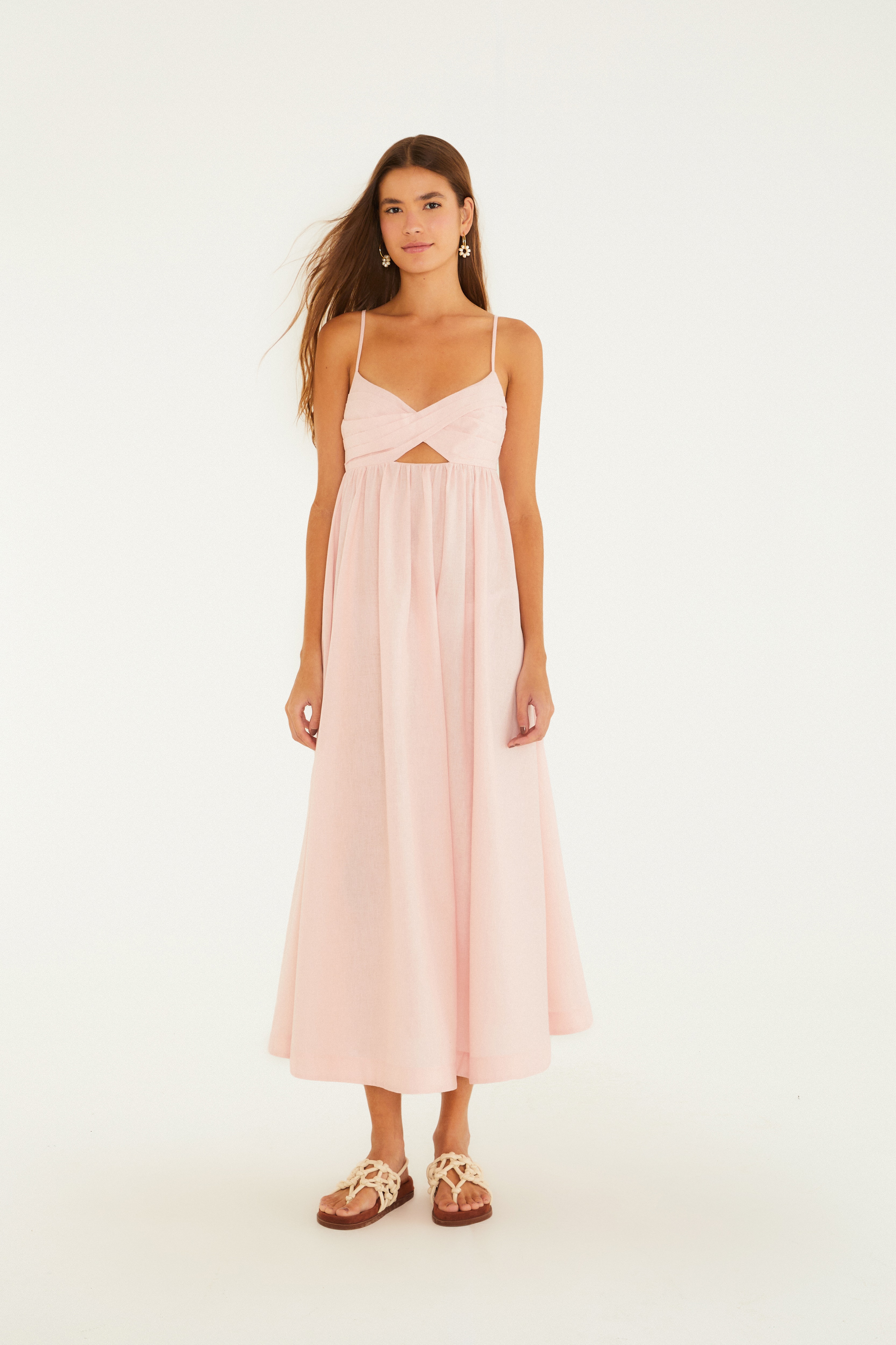 Vestido Cropped Pregas
