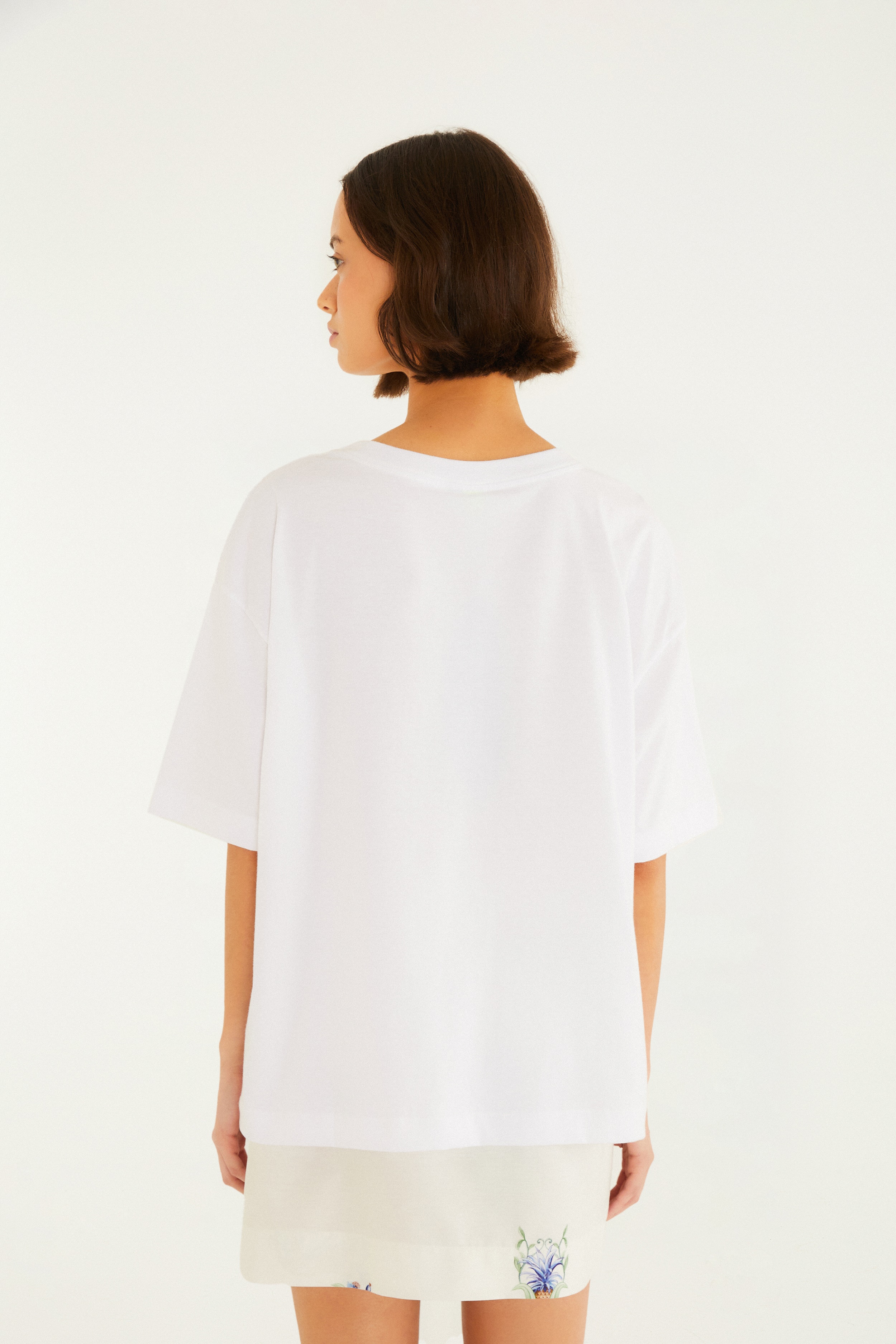 T-Shirt Ampla Onça Pássaros
