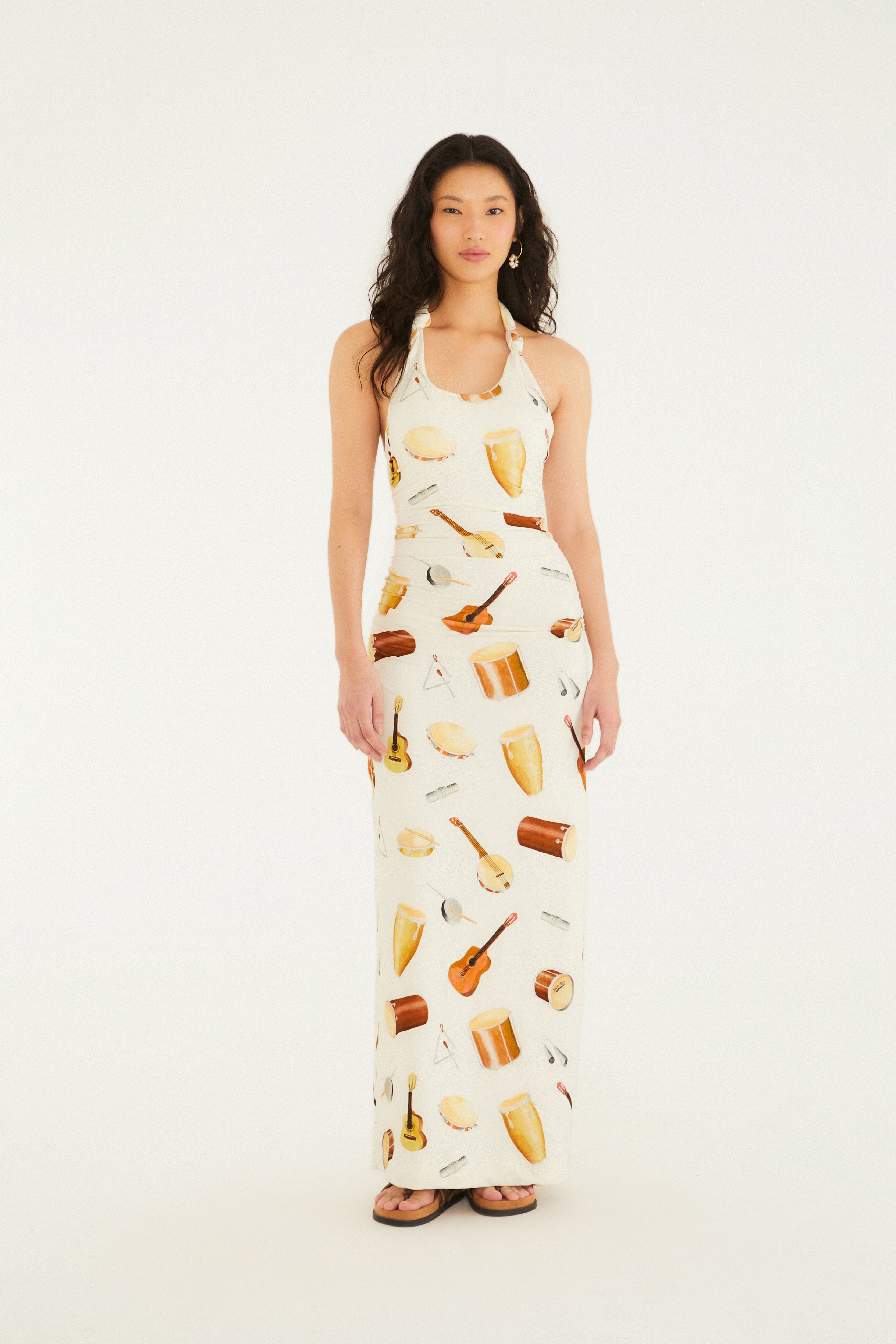 Vestido Cropped Estampado Som Do Rio