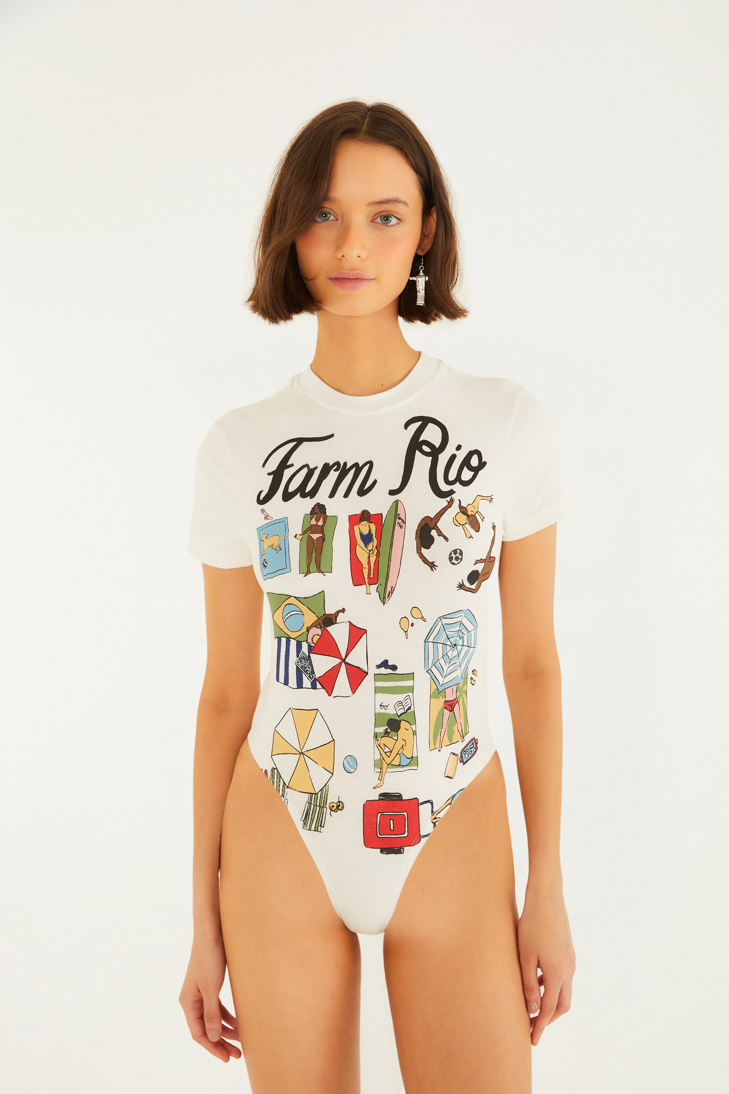 Body Estampado Praia Carioca
