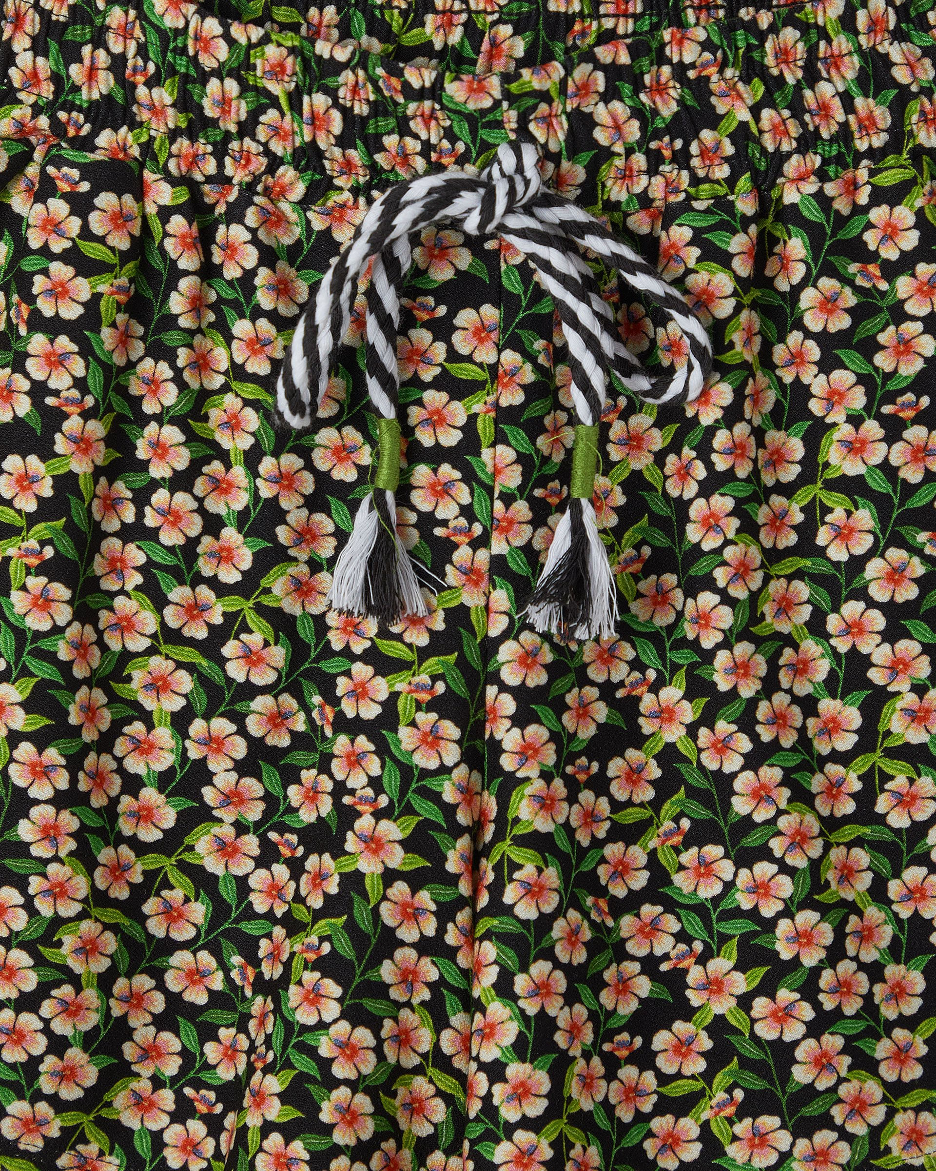 Short Malha Hibiscos Mini