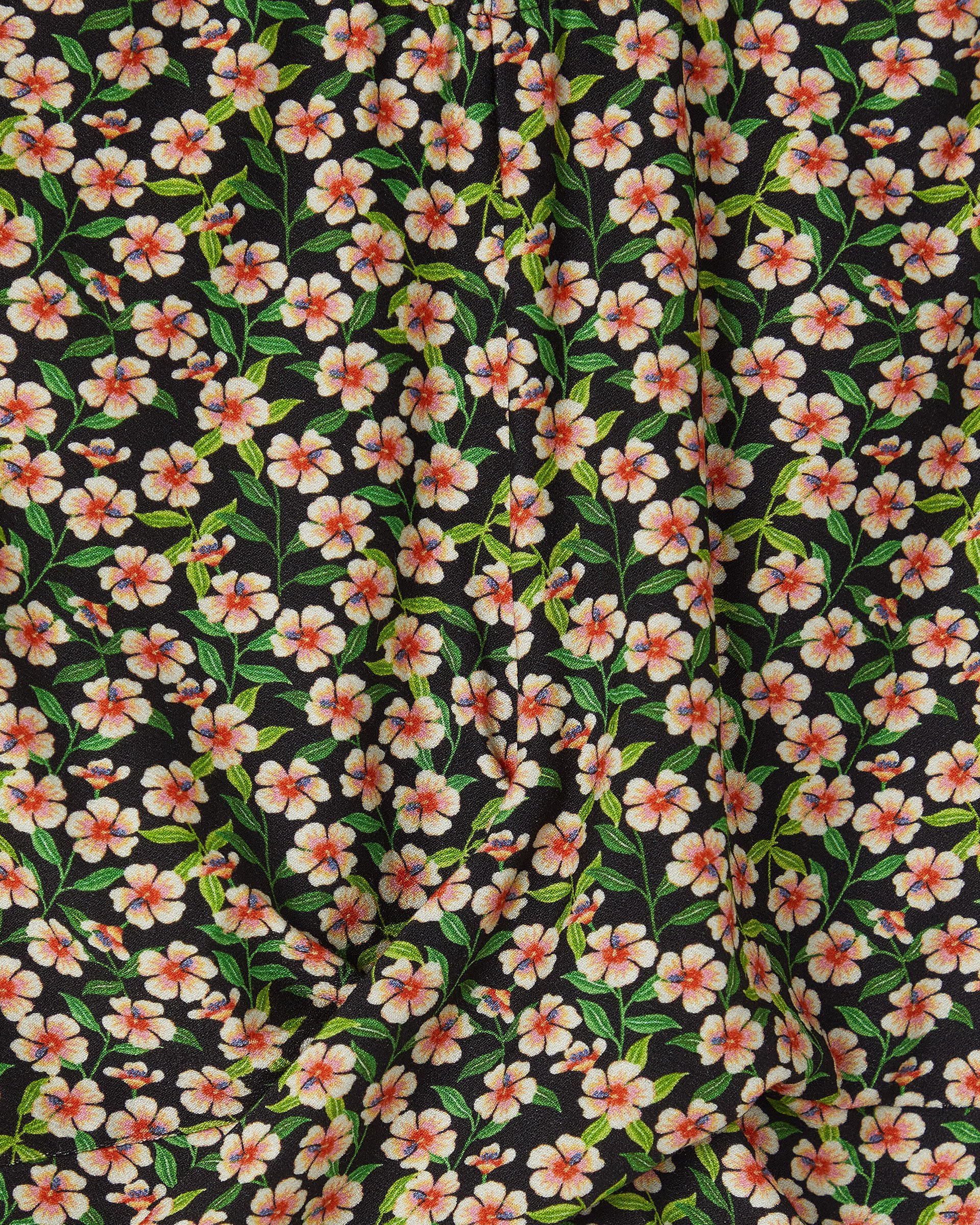 Blusa Malha Hibiscos Mini