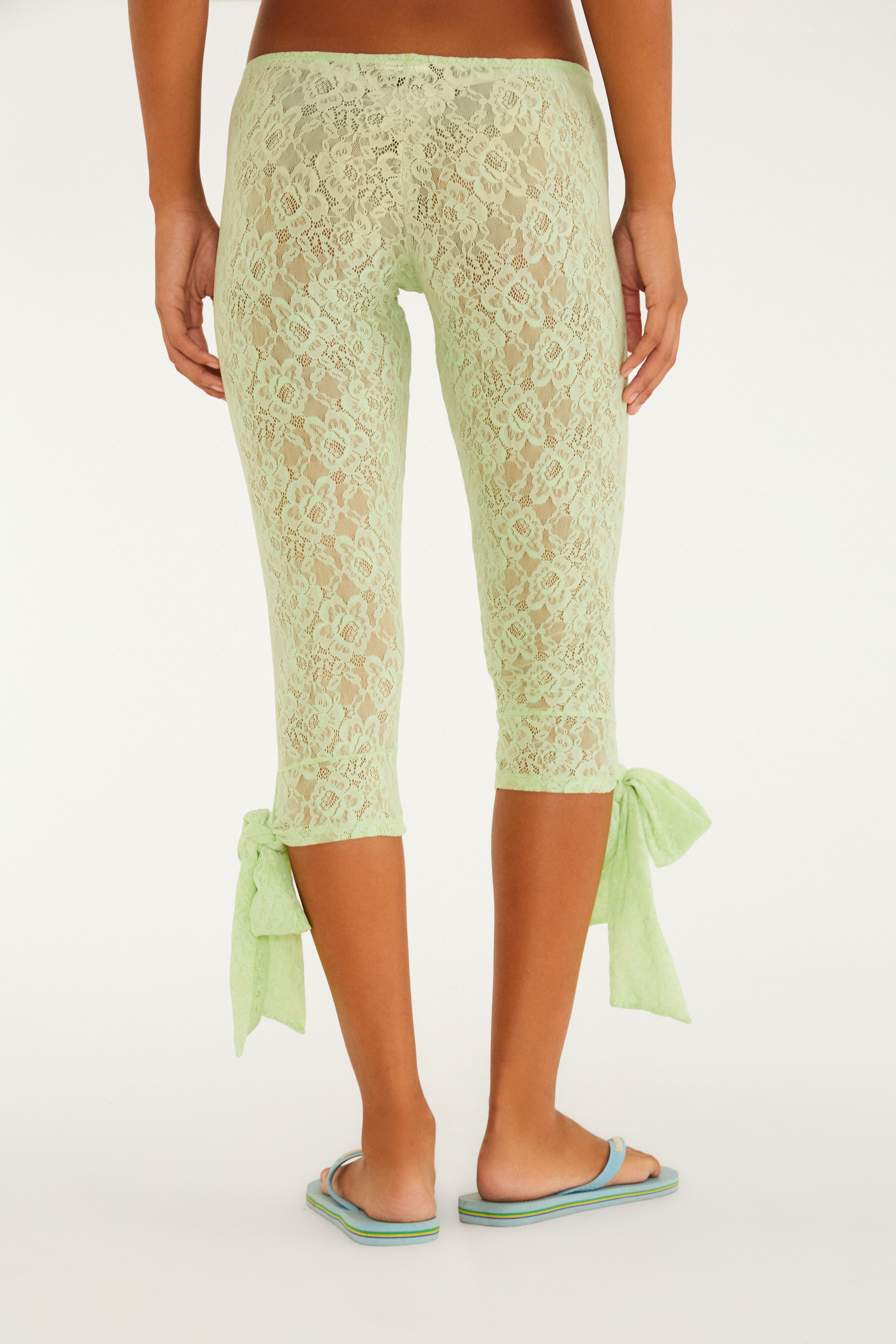 Calça Corsário Renda Laço