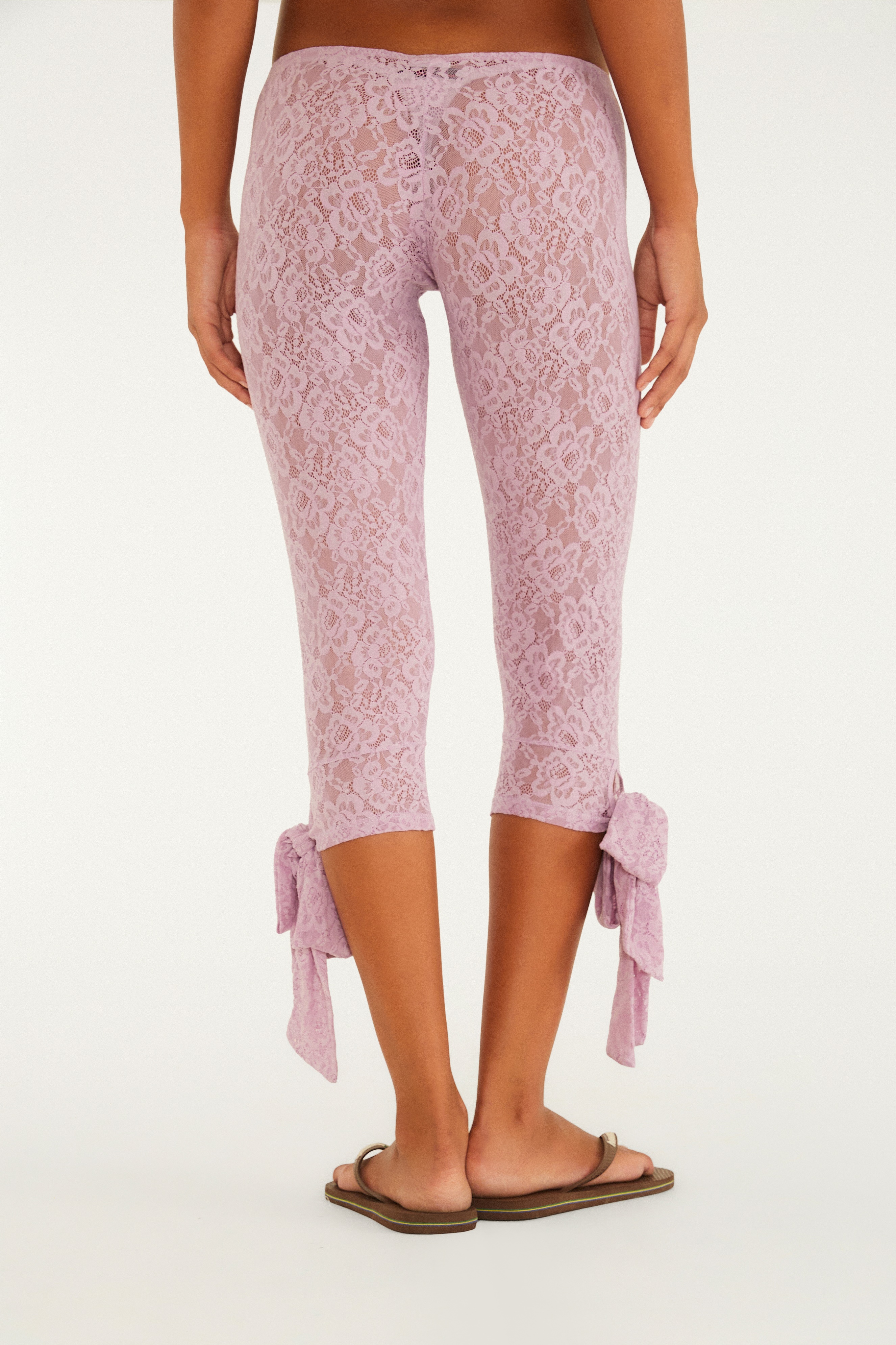 Calça Corsário Renda Laço