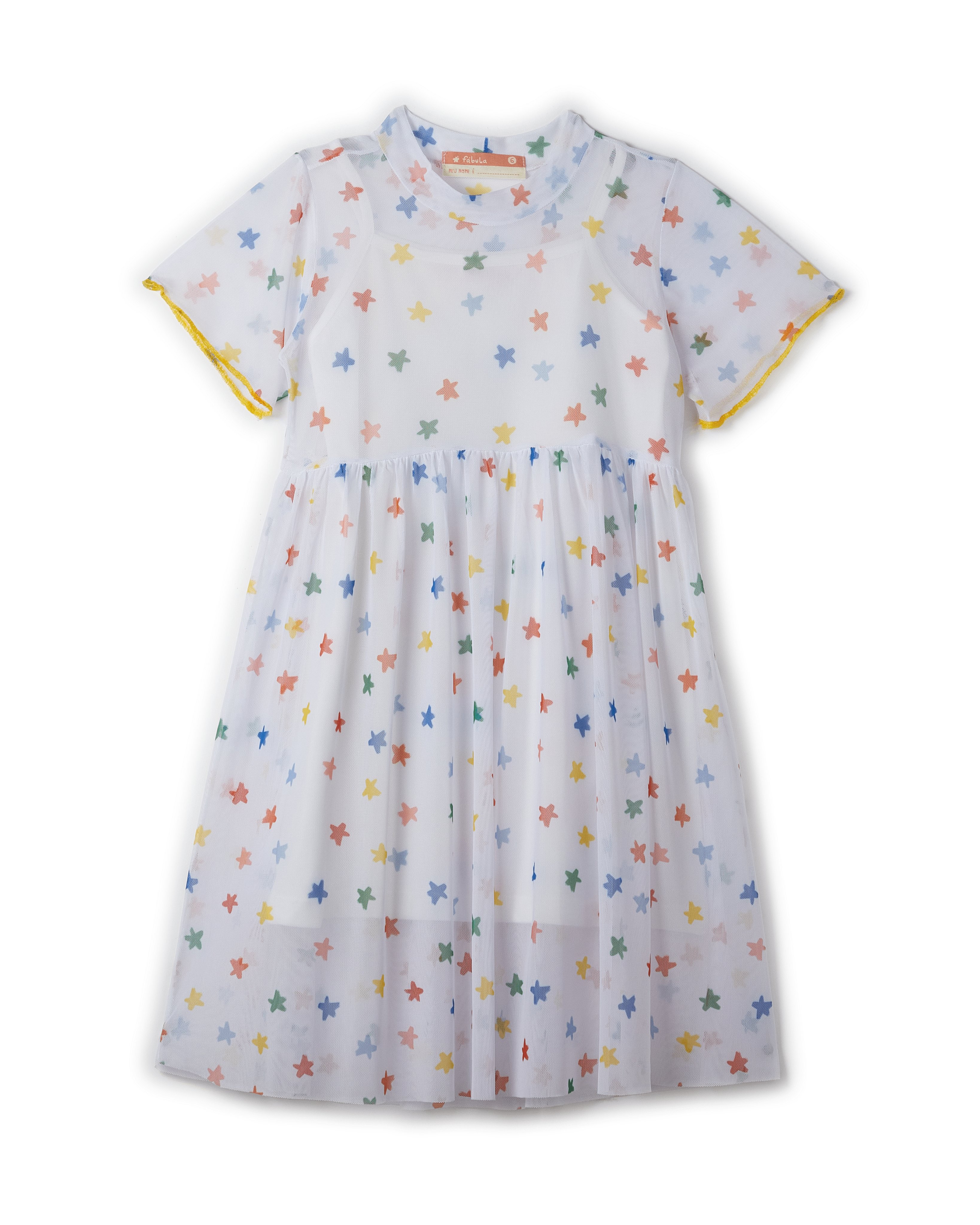 Vestido Tule Estrelitas