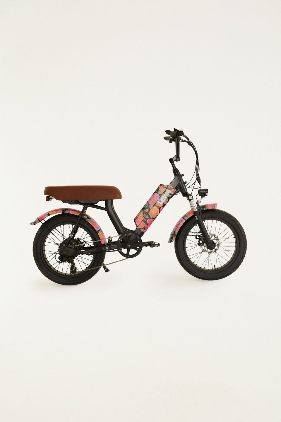Bike Lev Cruiser Mini Rosas Pintadas Bateria Lítio
