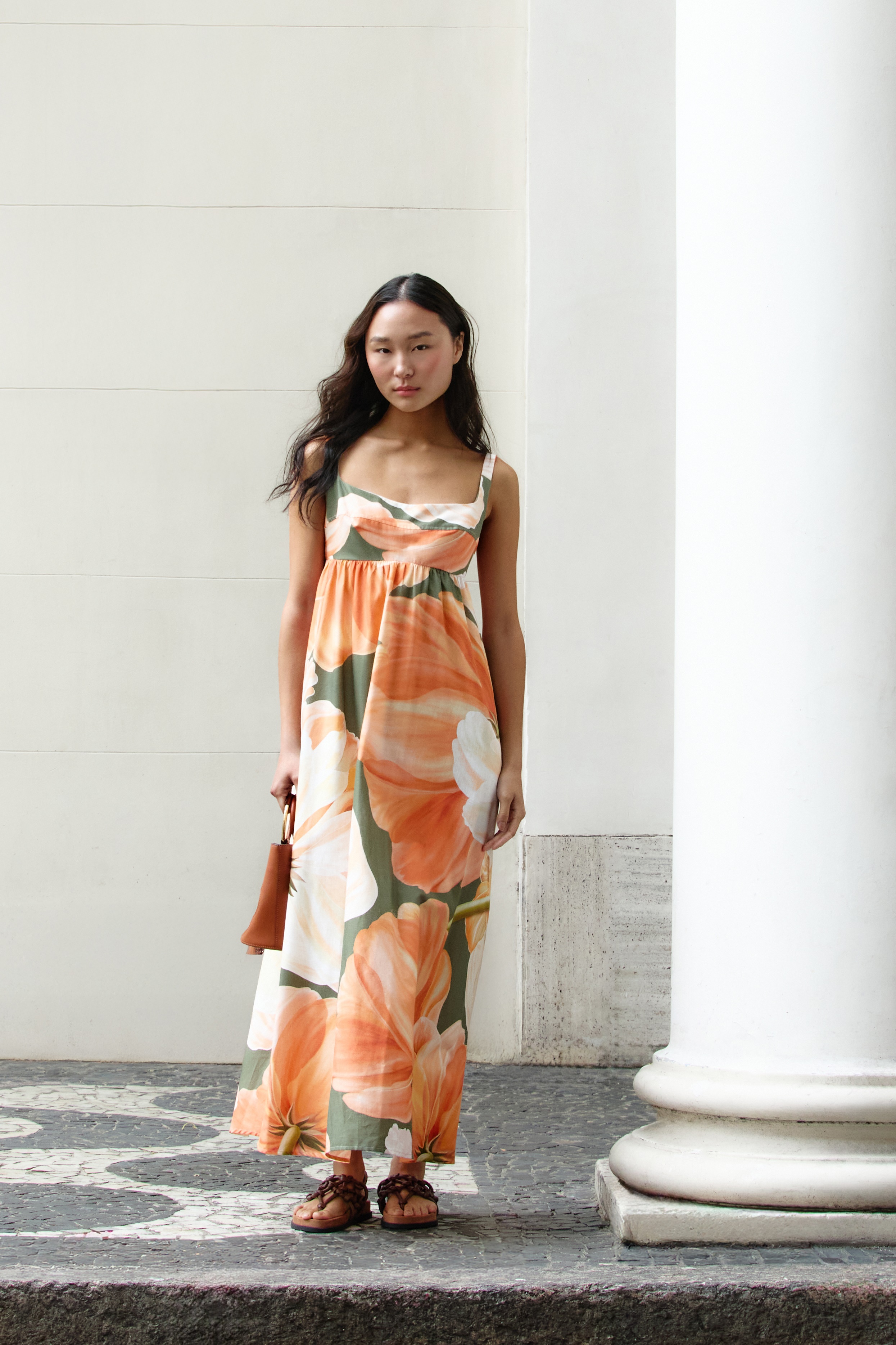 Vestido Longo Estampado Amarilis