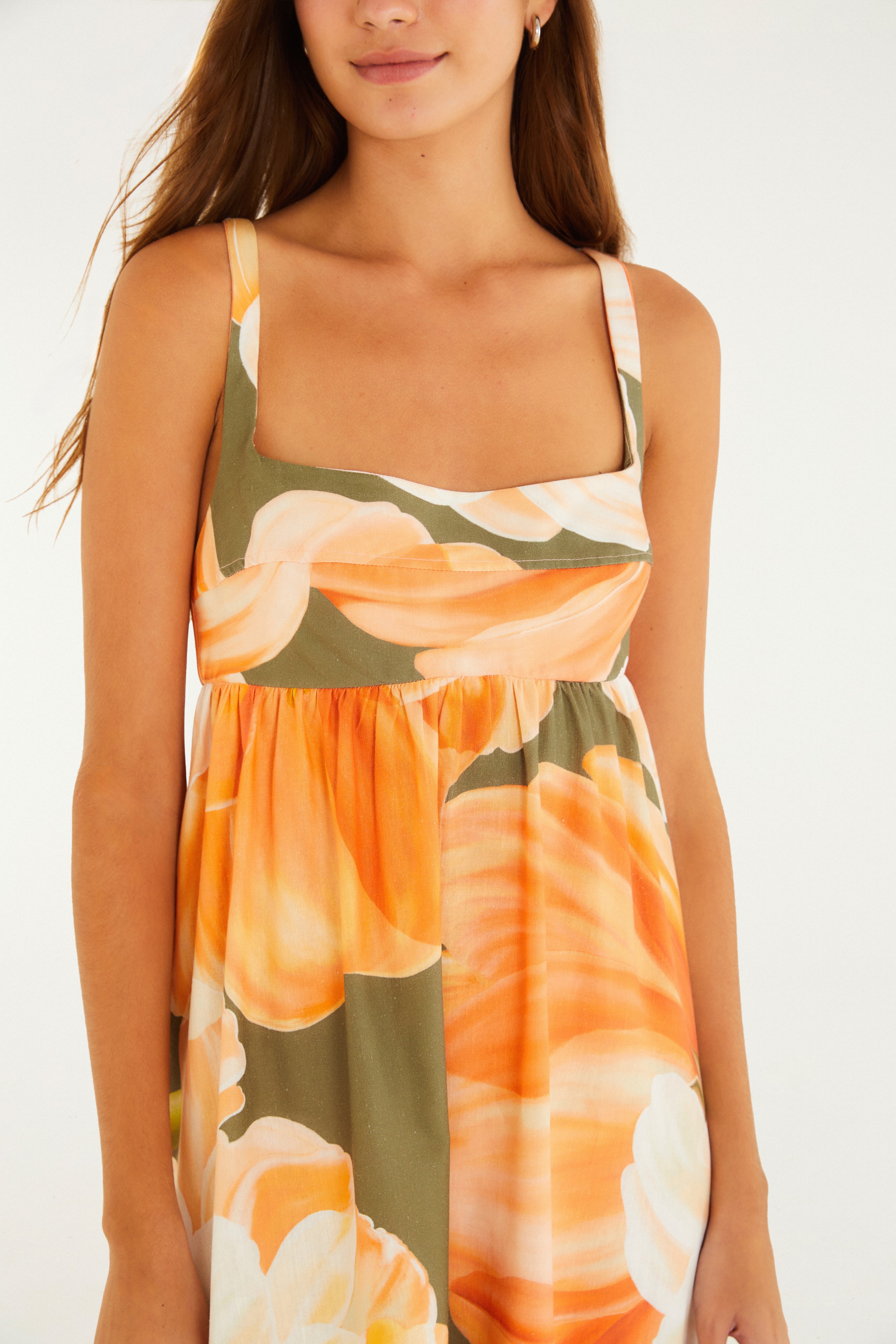 Vestido Longo Estampado Amarilis