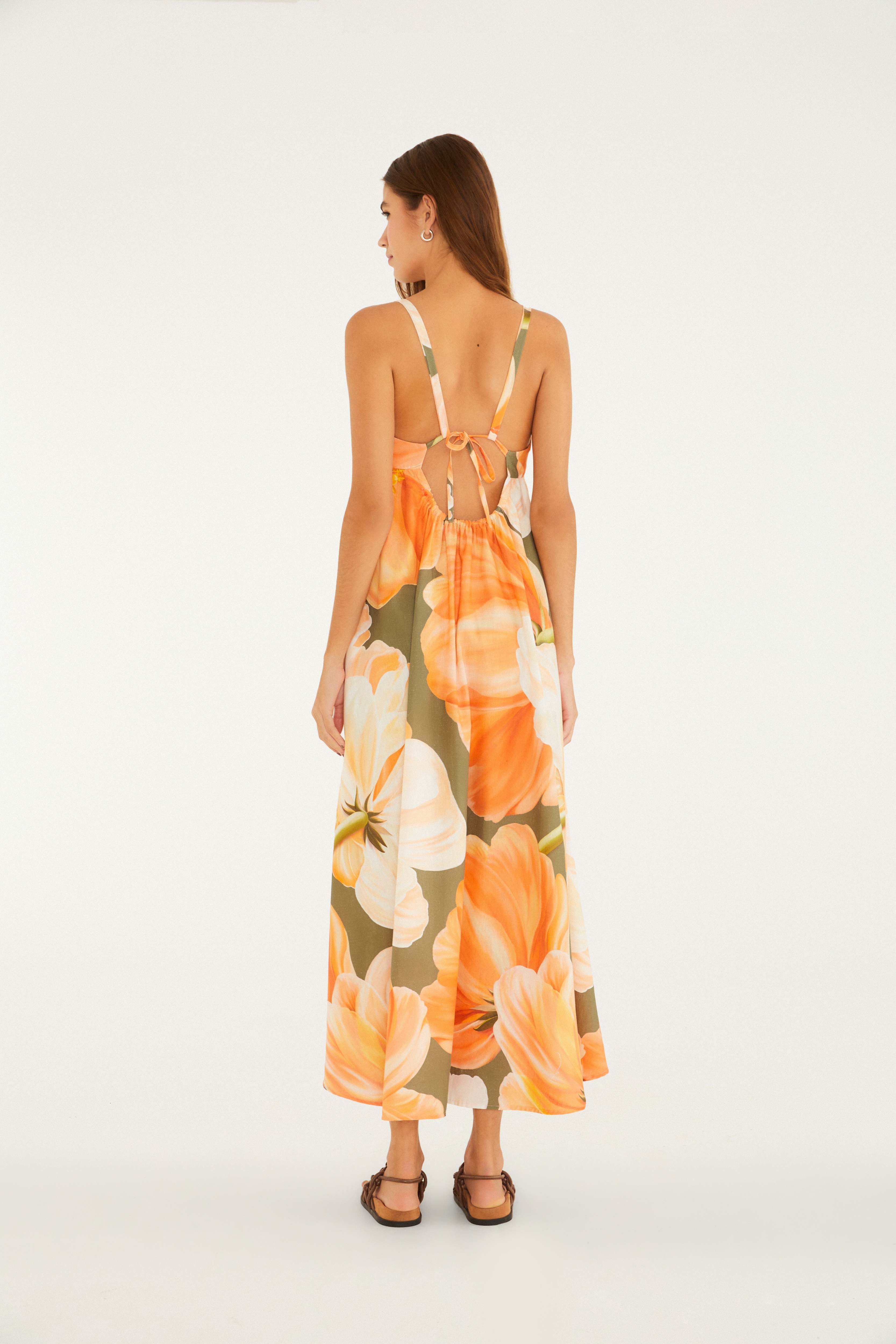 Vestido Longo Estampado Amarilis