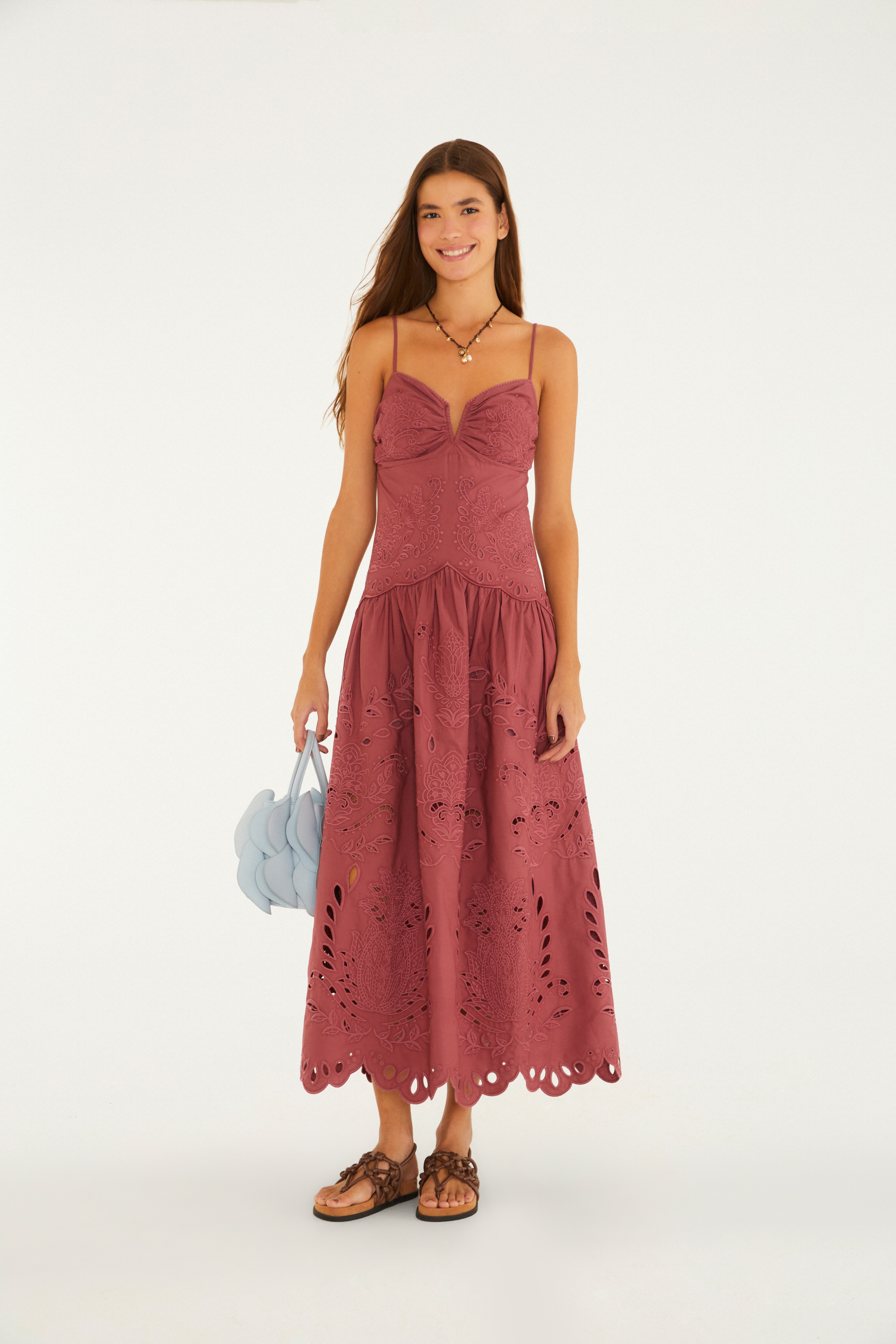 Vestido  Richelieu Camafeu