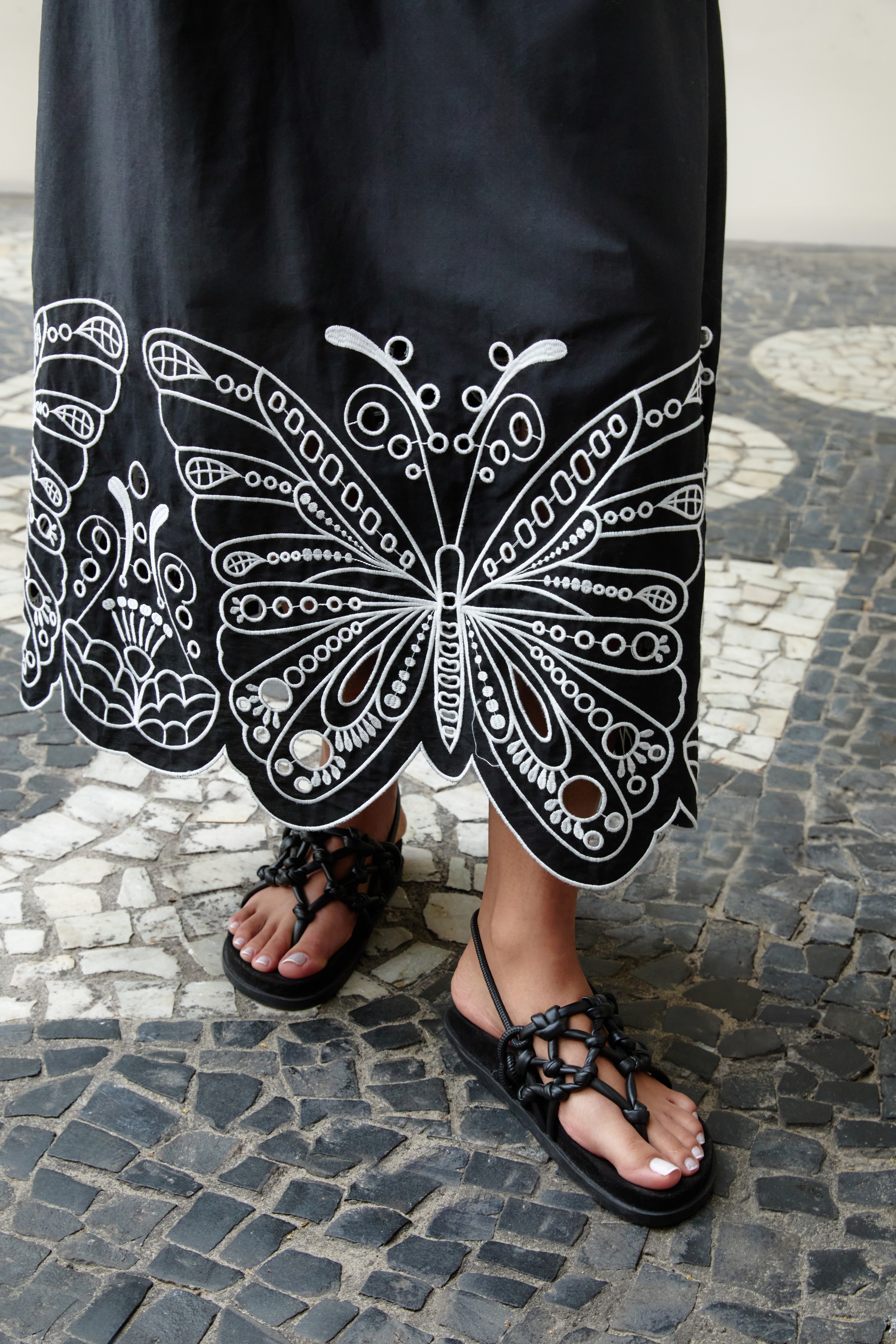 Vestido Richelieu Asa De Borboleta