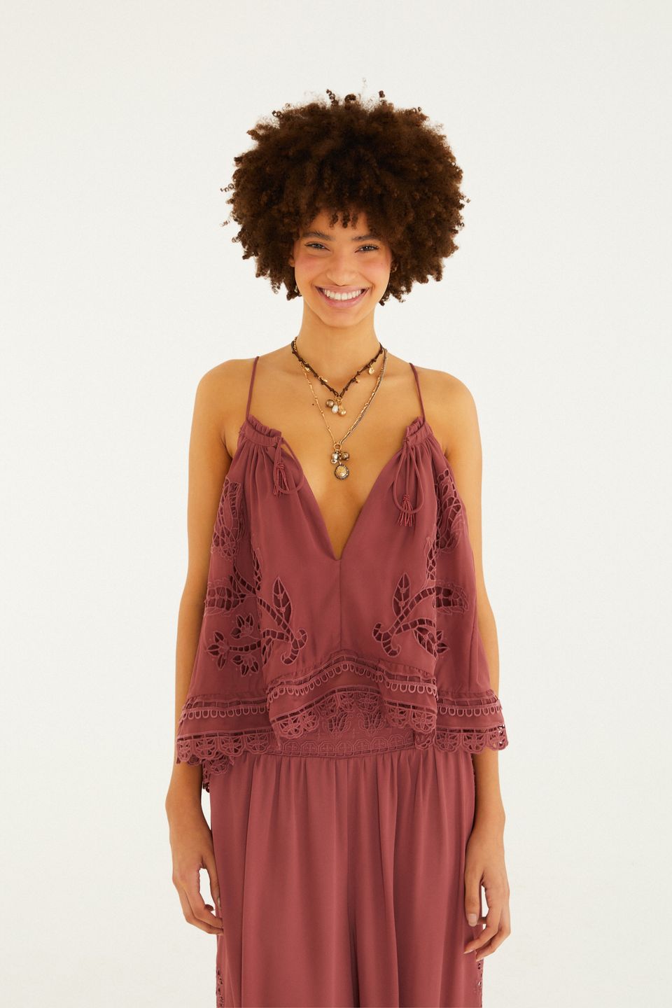 Blusa Richelieu Tulipas