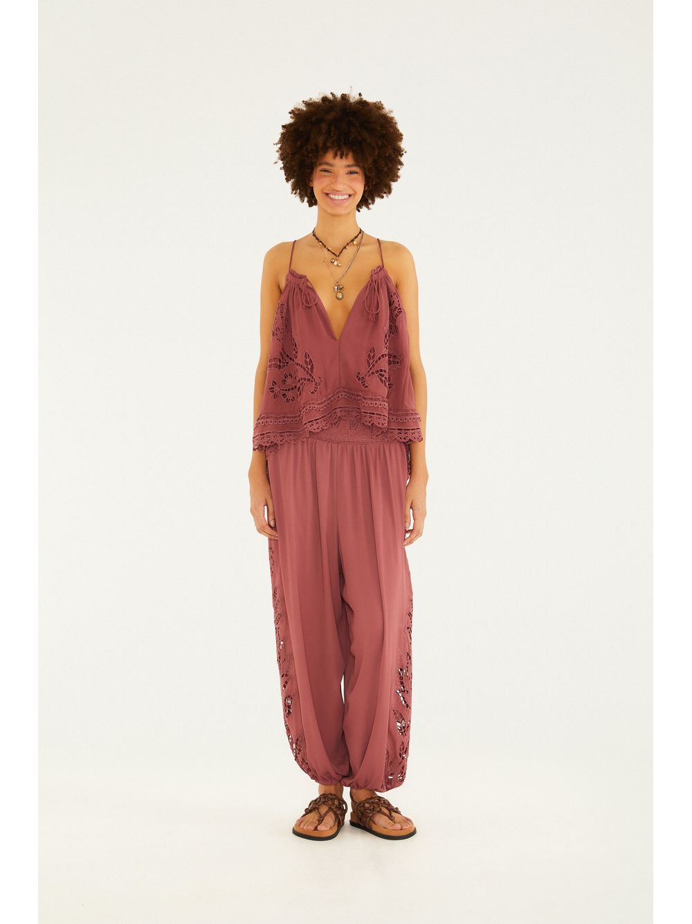 Farm — Blusa Richelieu Tulipas