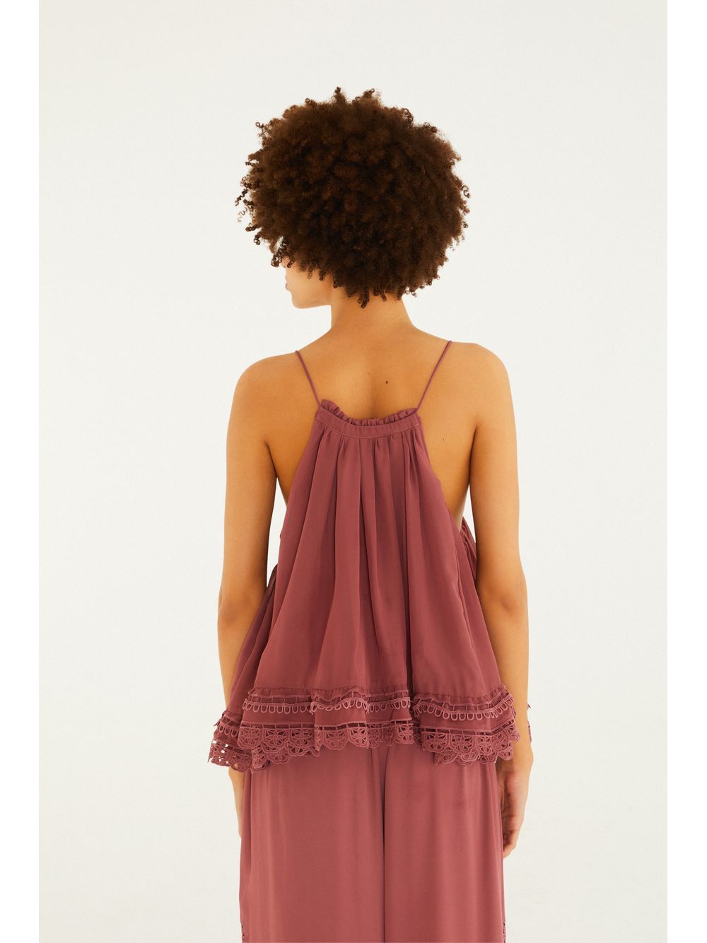 Farm — Blusa Richelieu Tulipas