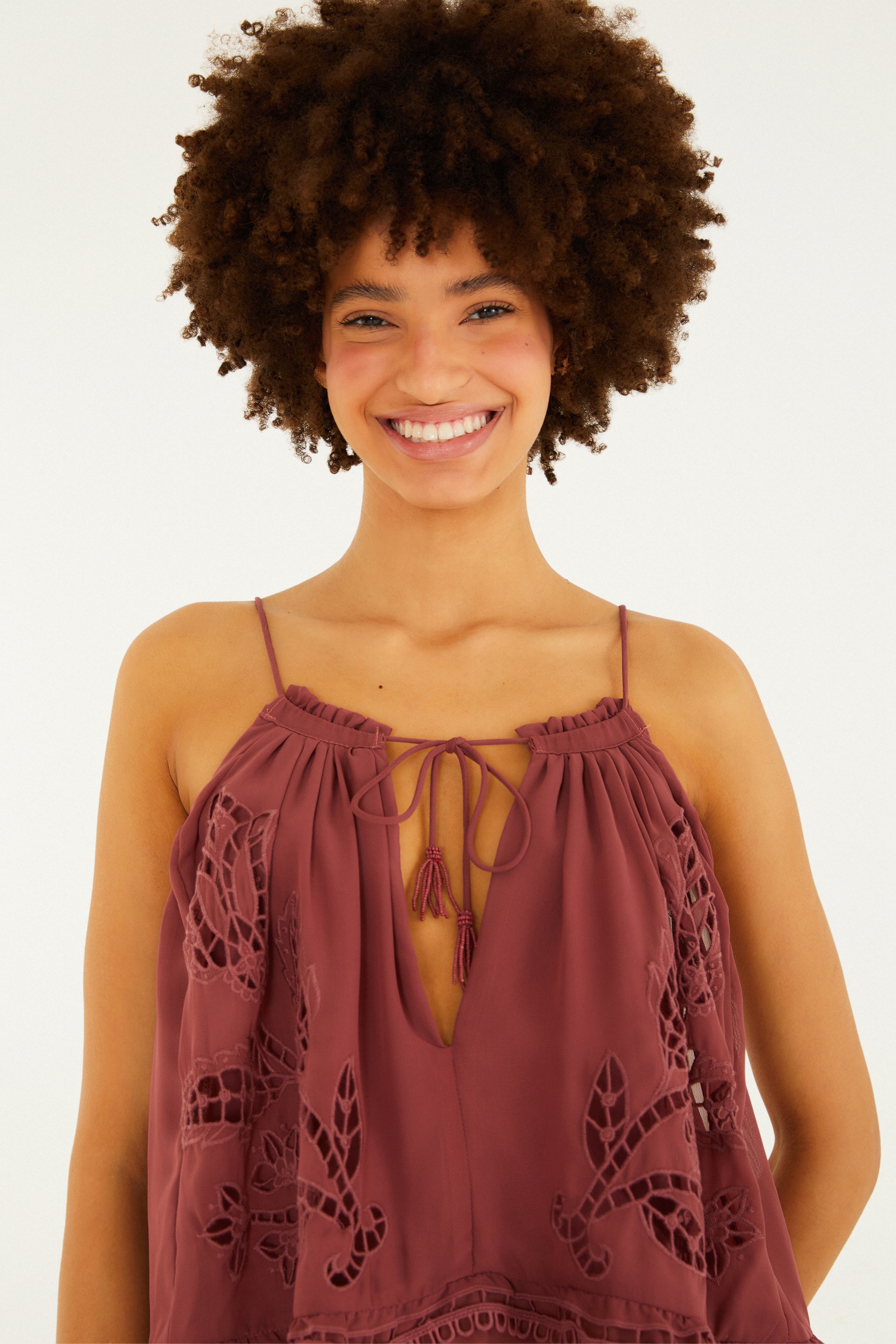 Blusa Richelieu Tulipas