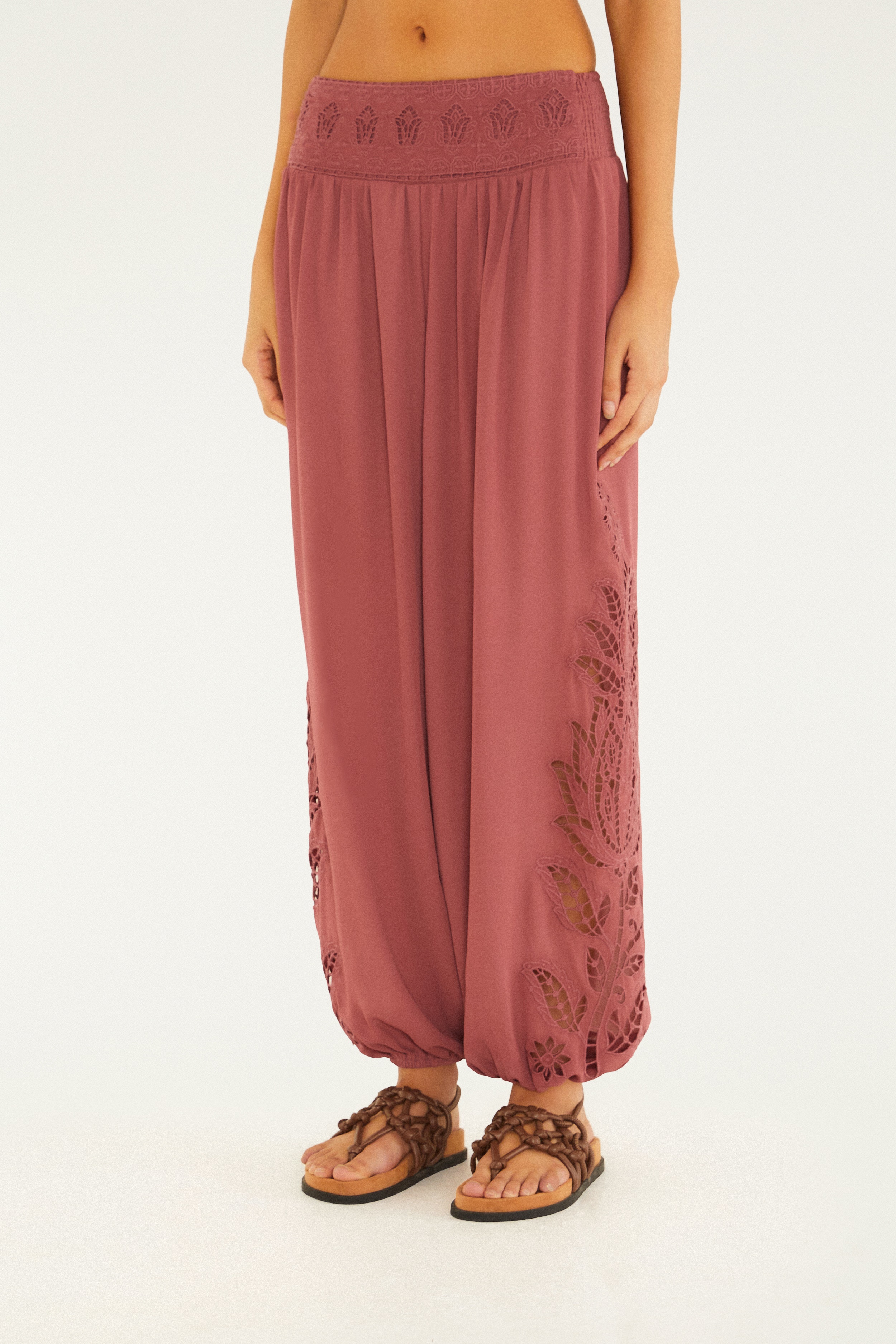 Calça Aladim Richelieu Tulipas