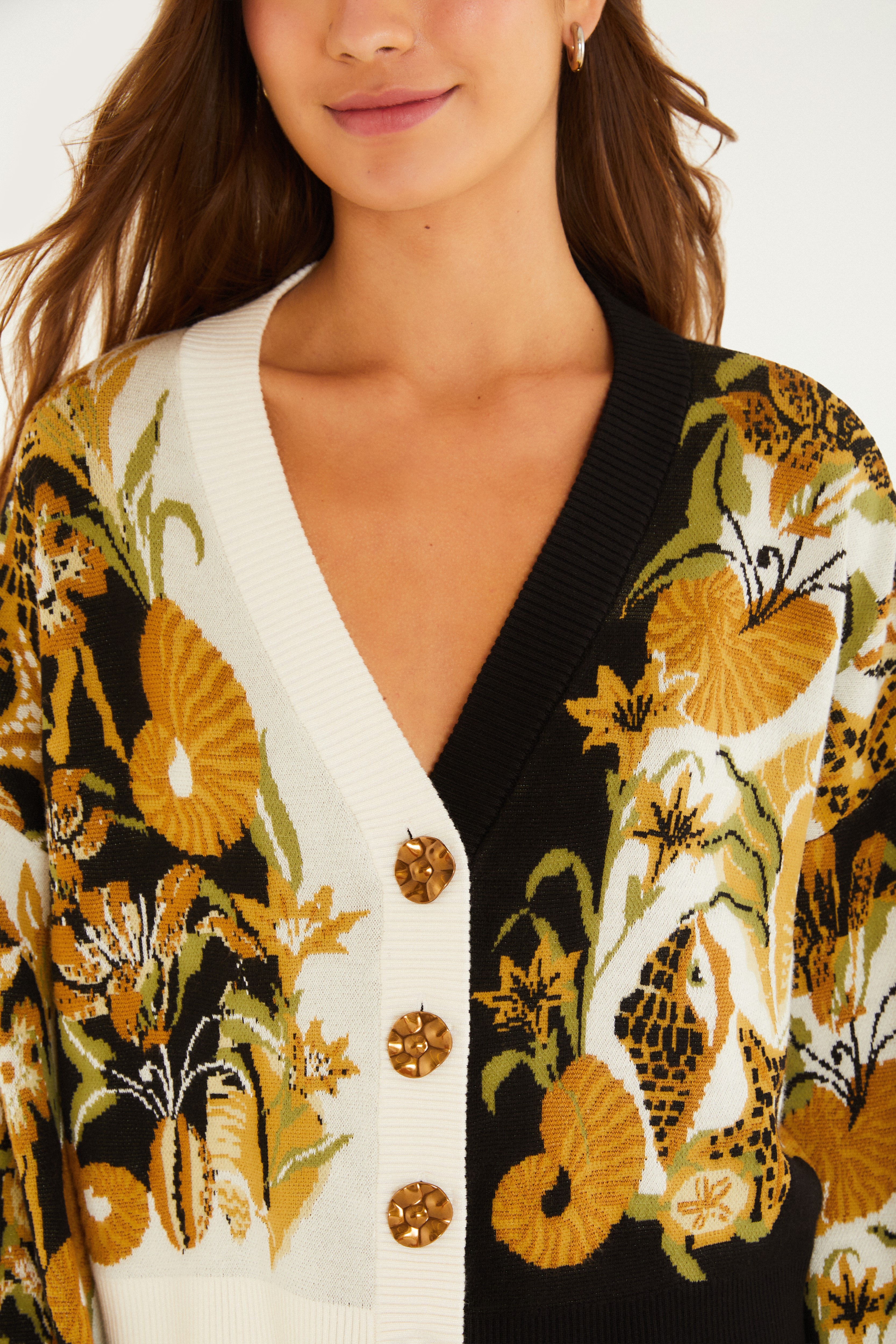 Cardigan Tricot Concha Surreal