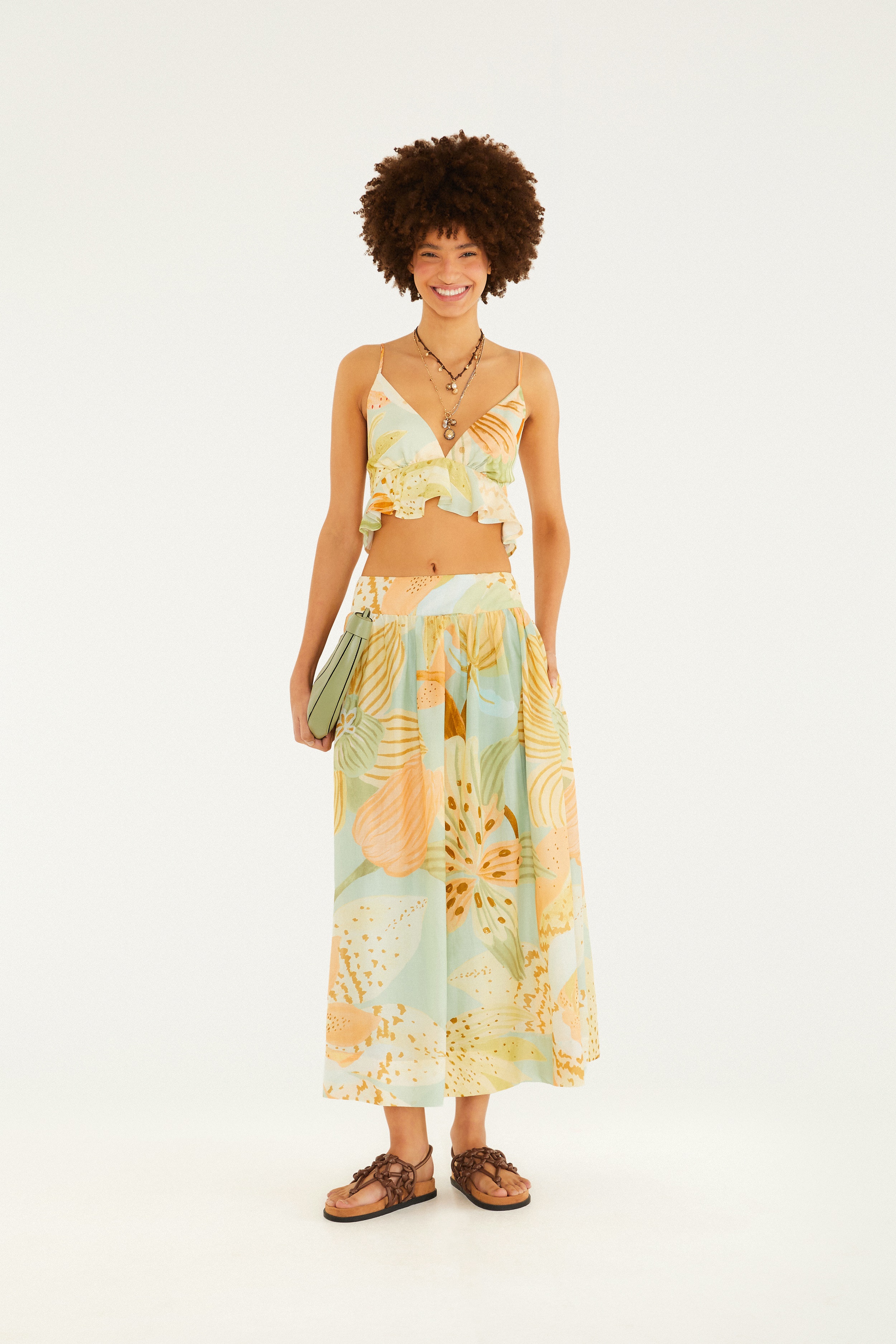 Saia Estampada Florie
