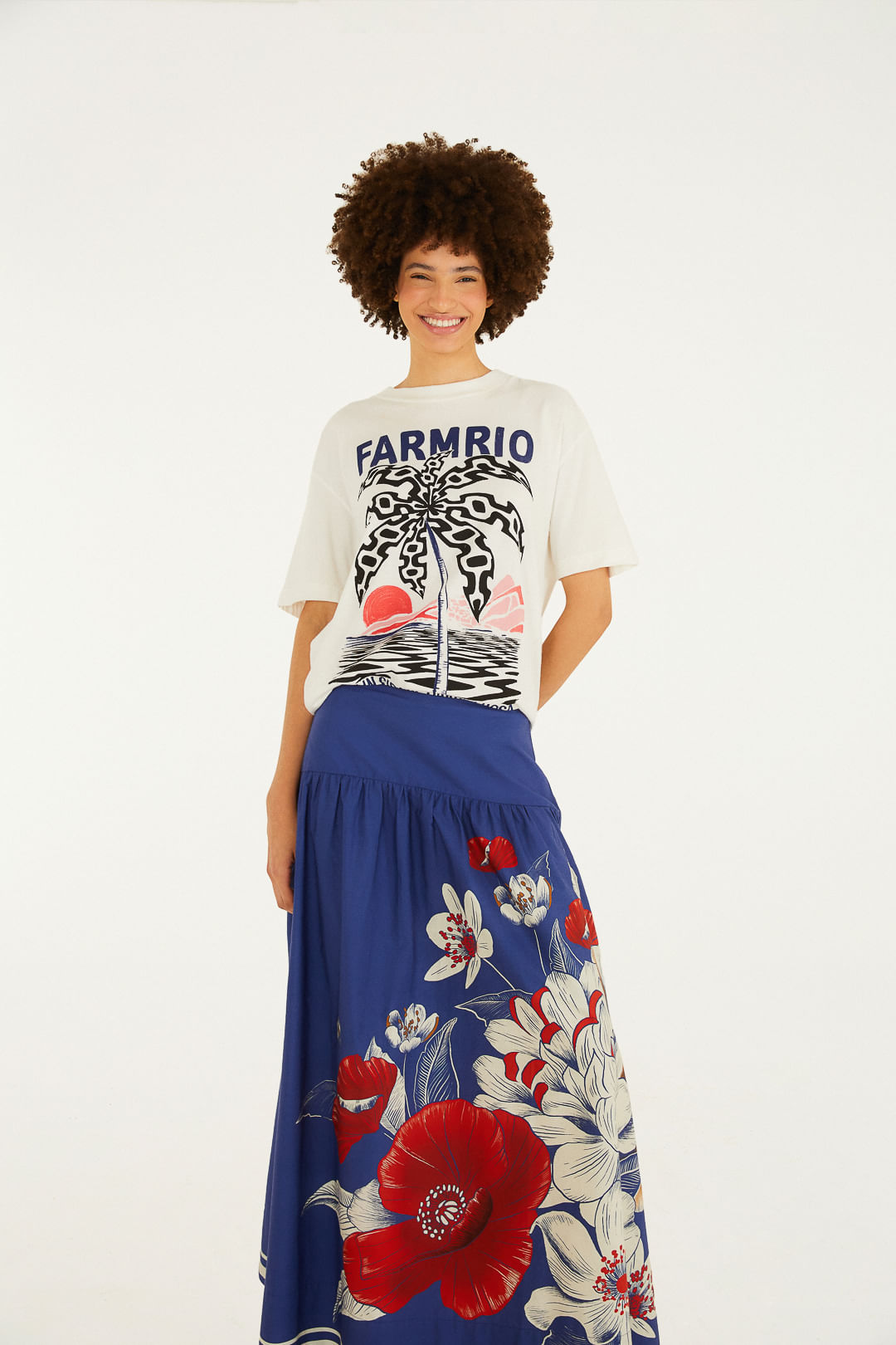 Saia Ampla Vera Lenço