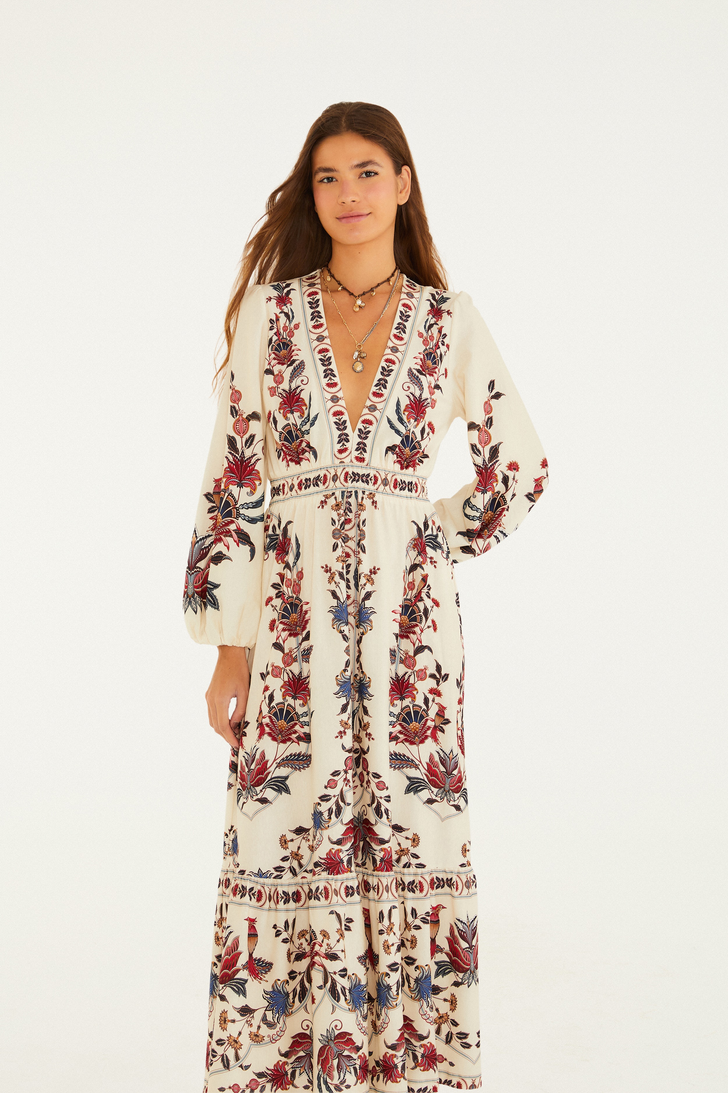 Vestido Cropped Estampado Bohoflor