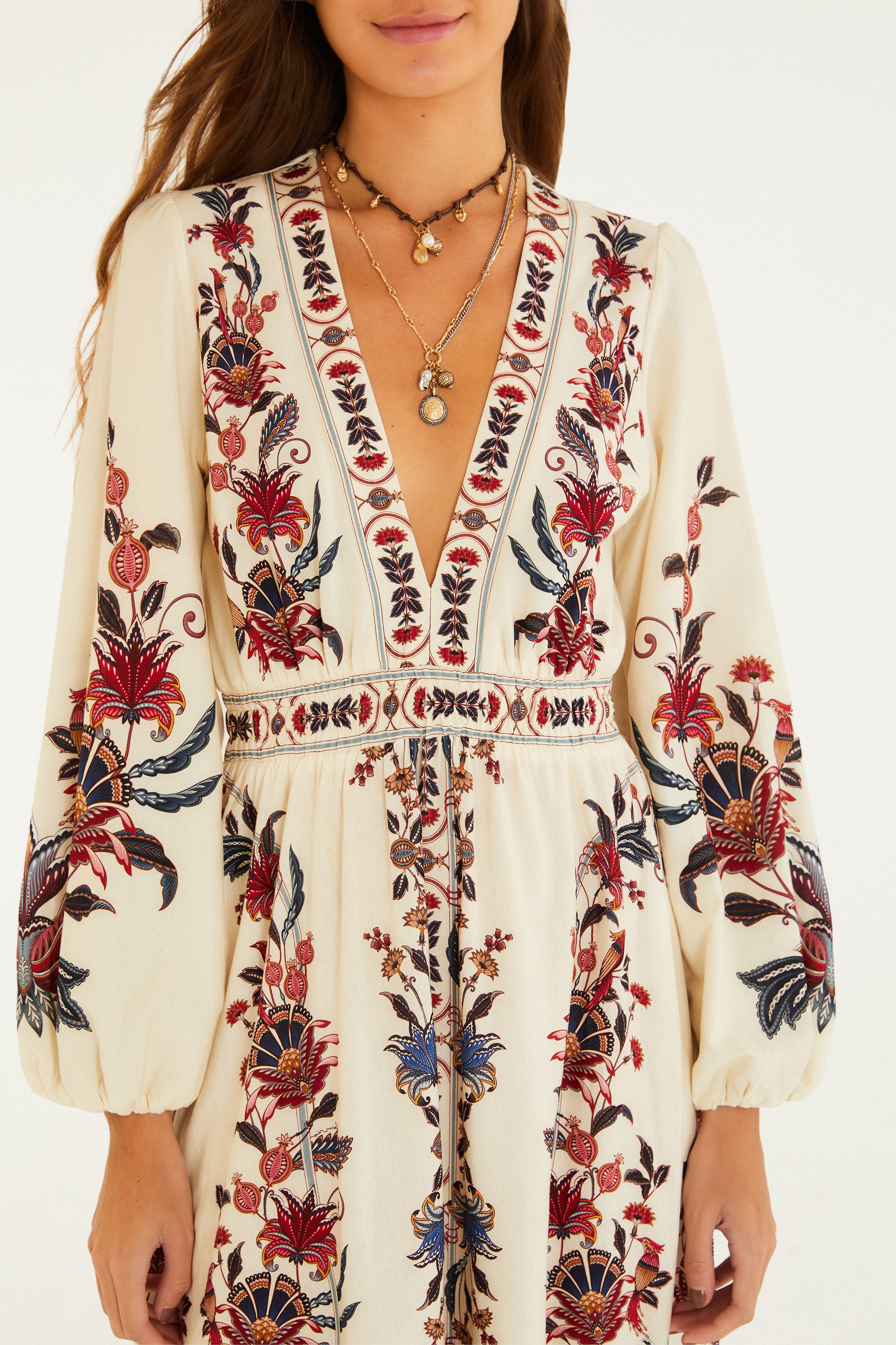 Vestido Cropped Estampado Bohoflor