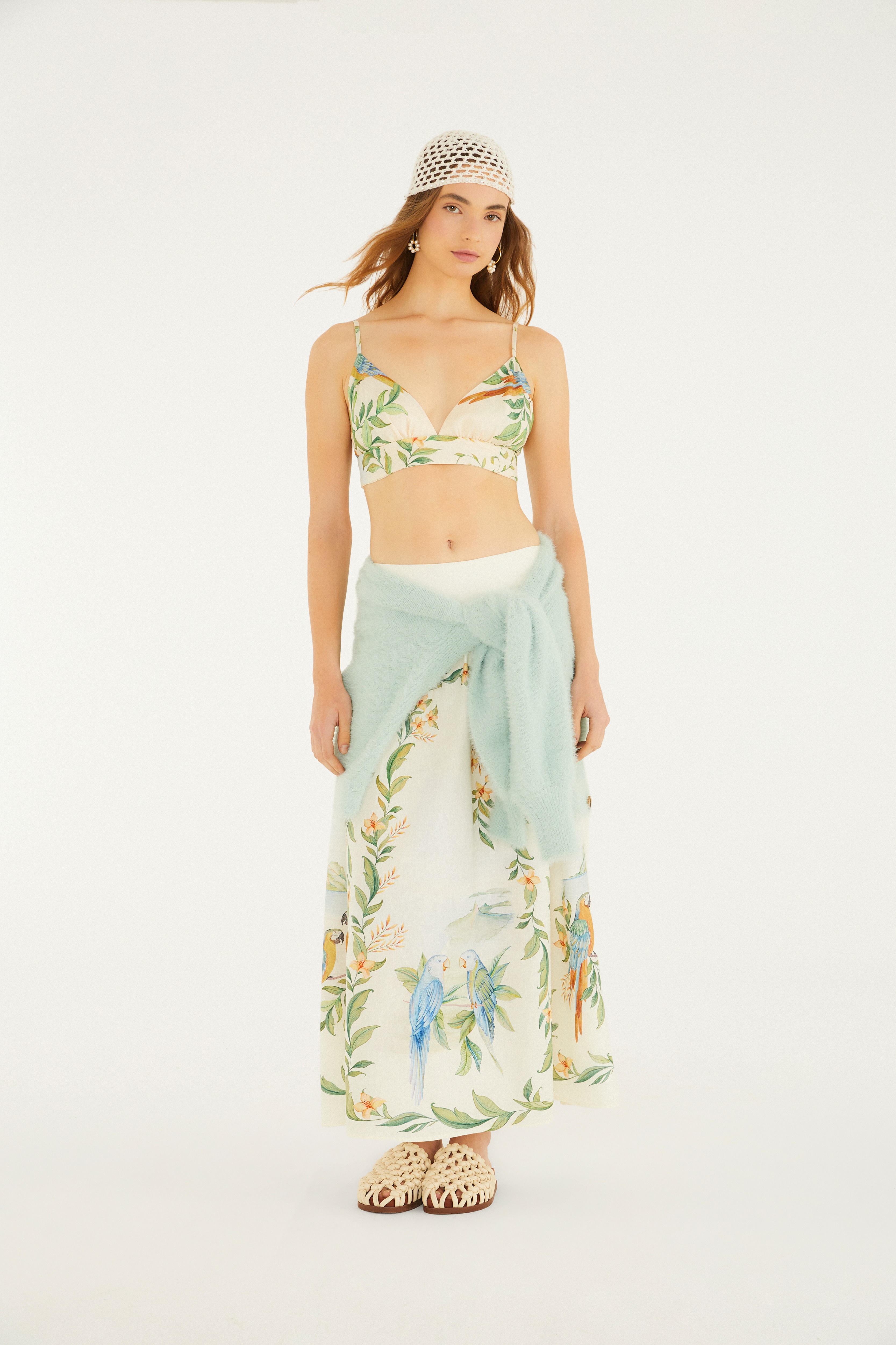 Saia Estampada Respiro De Rio