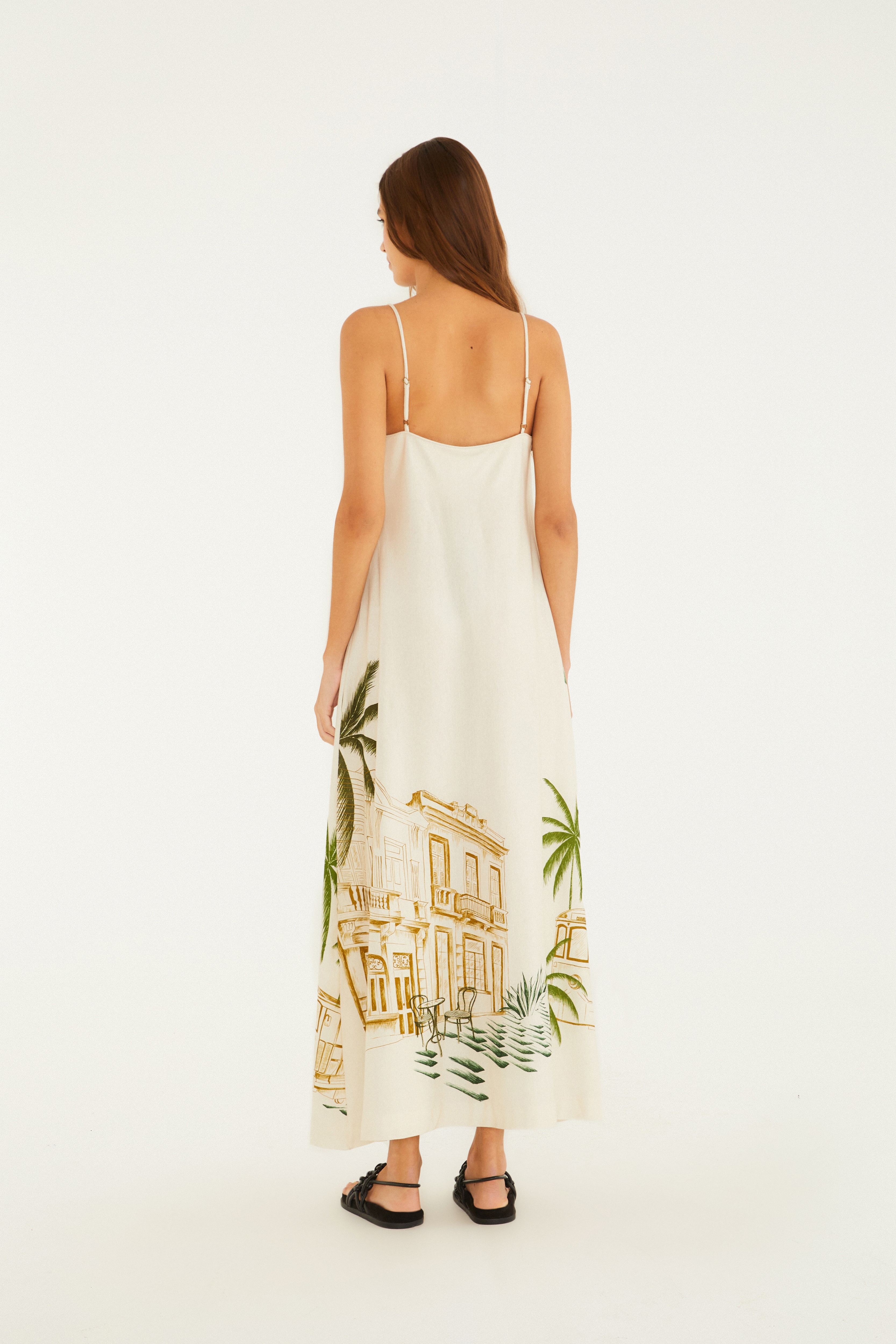 Vestido Midi Estampado Teresa