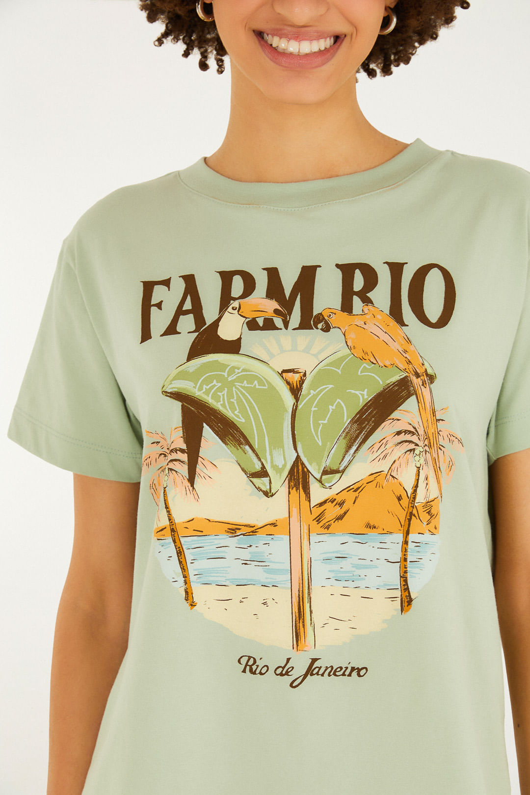 T-Shirt Fit Orelhão Farm Rio