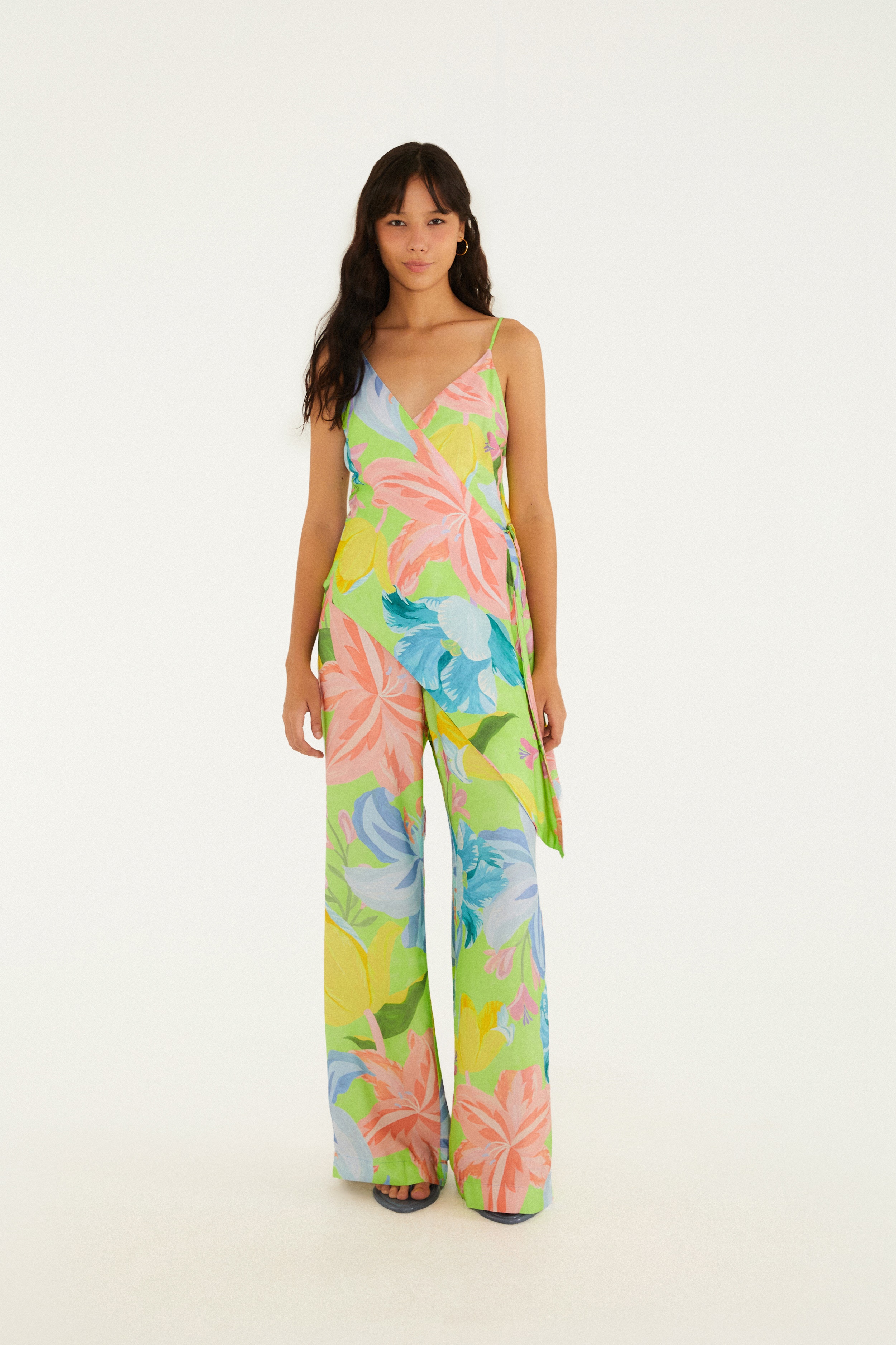 Calça Estampada Amor De Flor