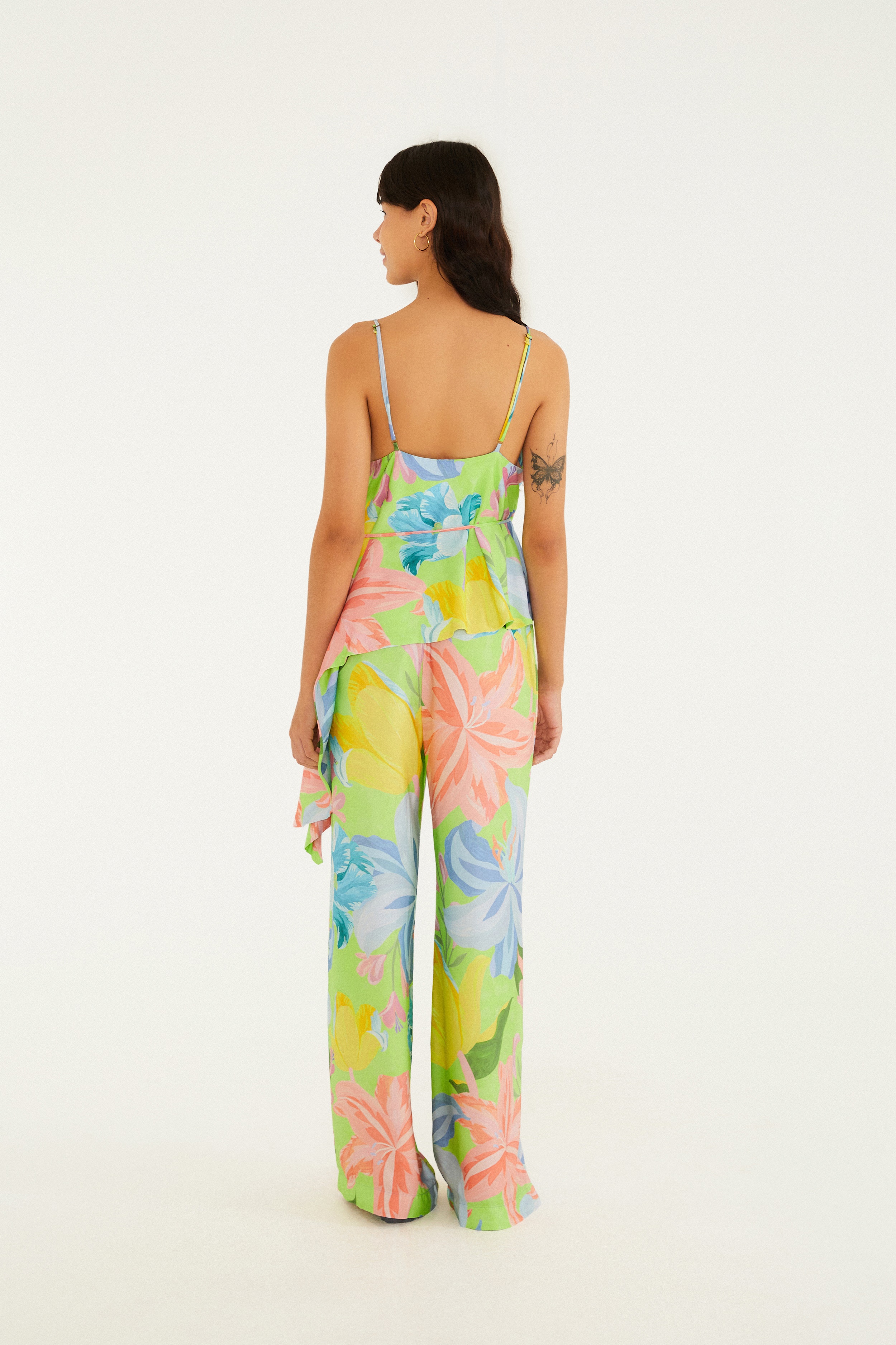 Calça Estampada Amor De Flor
