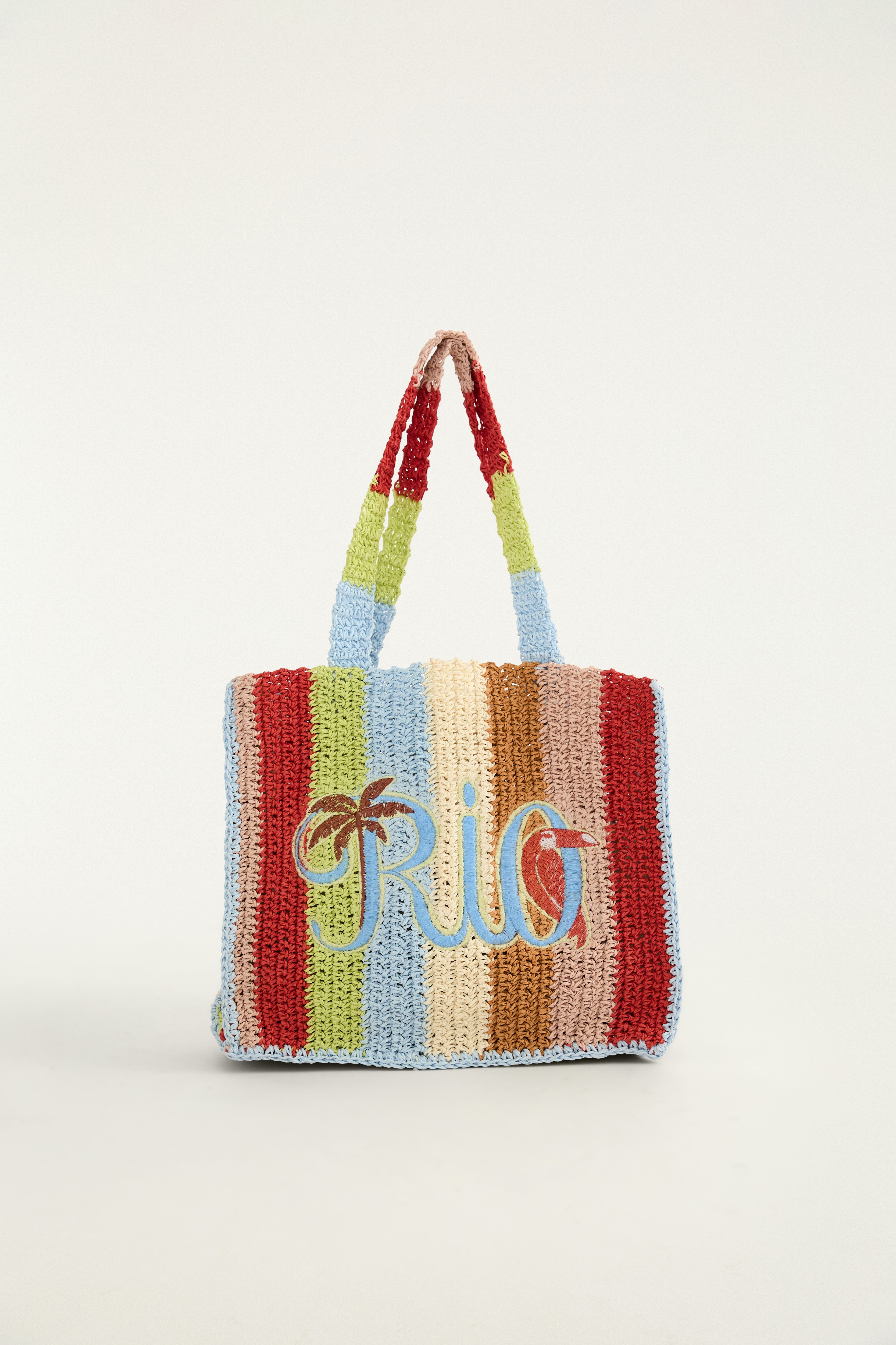 Bolsa Artesanal Rio Tipográfico Listra Pequena