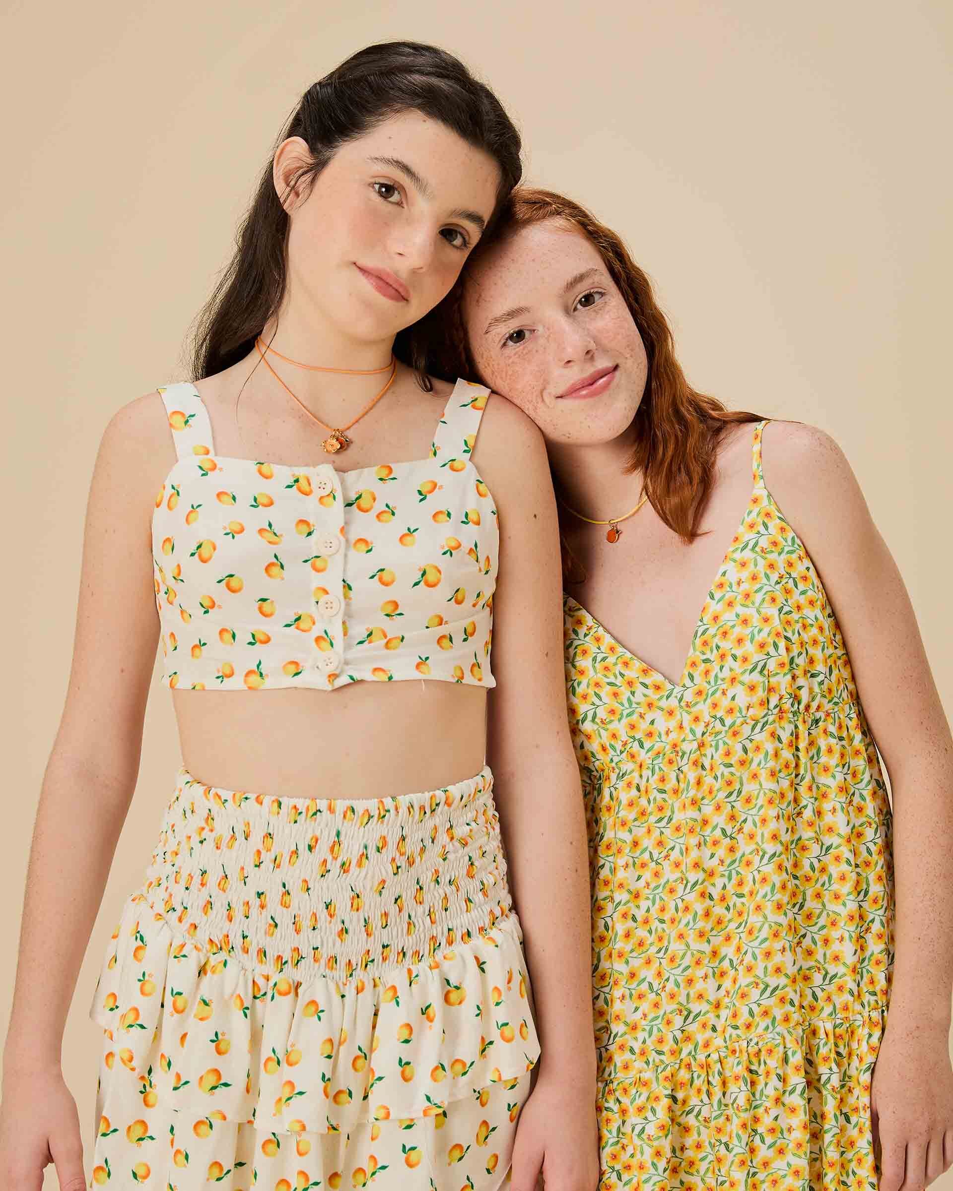 Vestido Hibiscos Mini