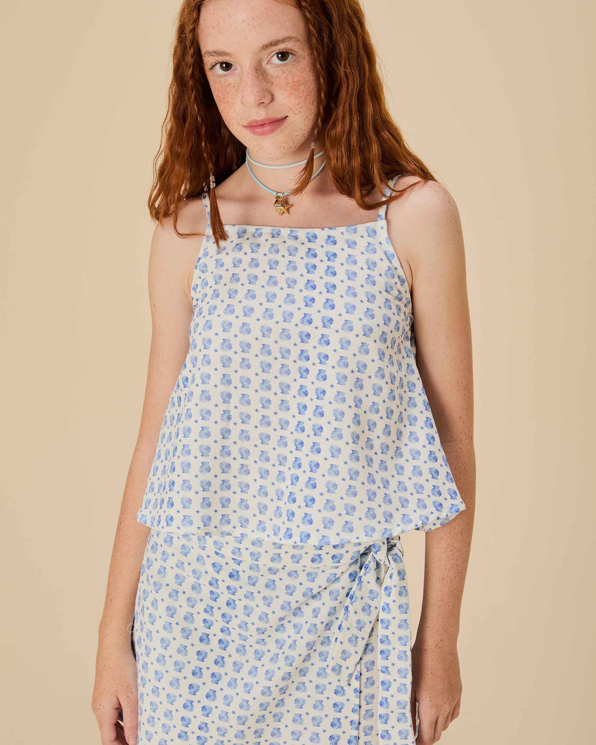 Short Saia Concha Estrelas
