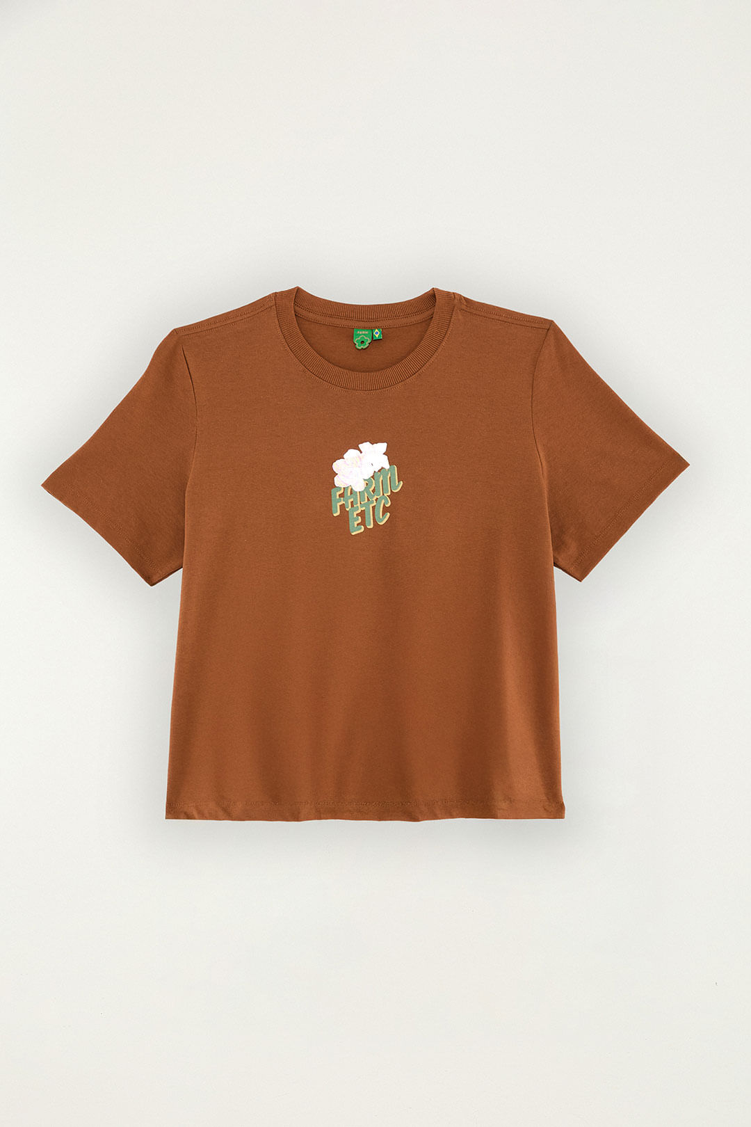 T-Shirt Prainha Etc Hibisco Toffee
