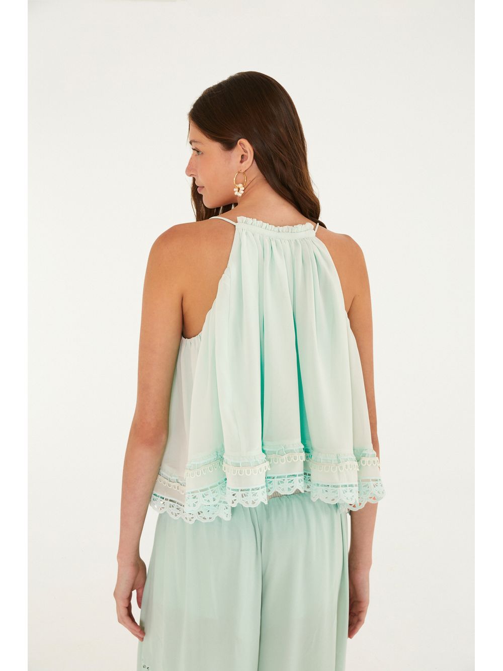 Farm — Blusa Richelieu Tulipas