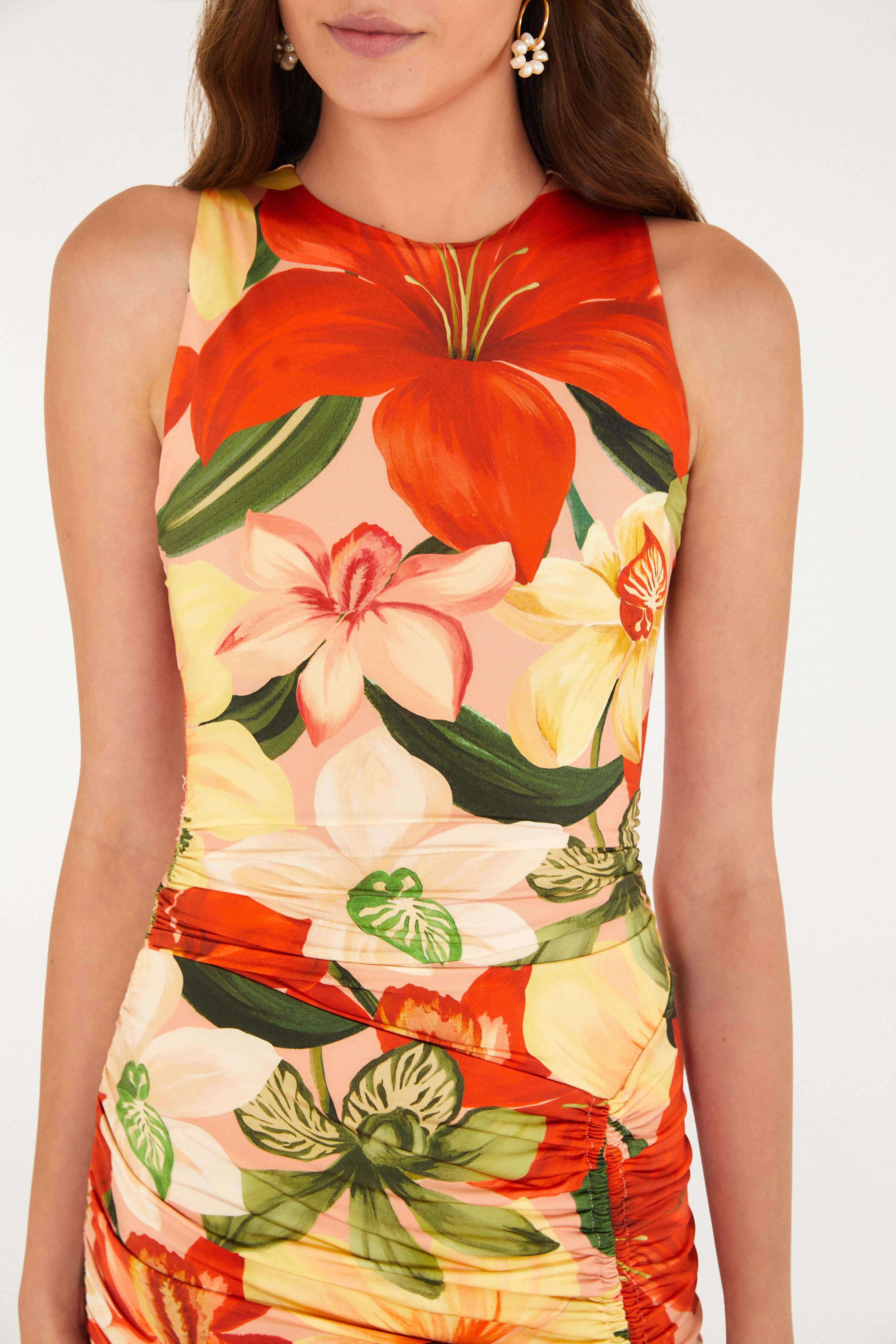 Vestido Curto Estampado Floral Michelle