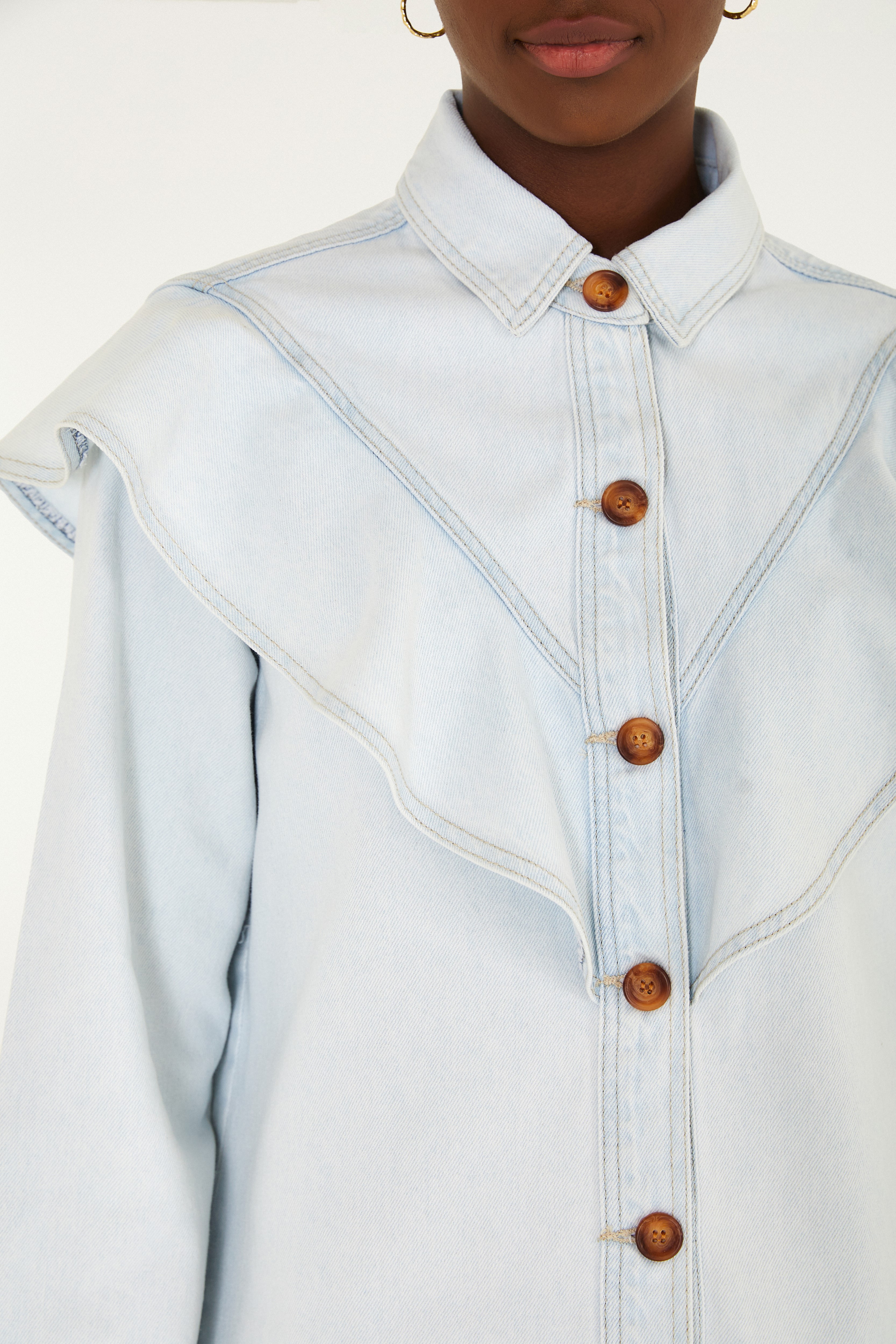 Camisa Jeans Boho