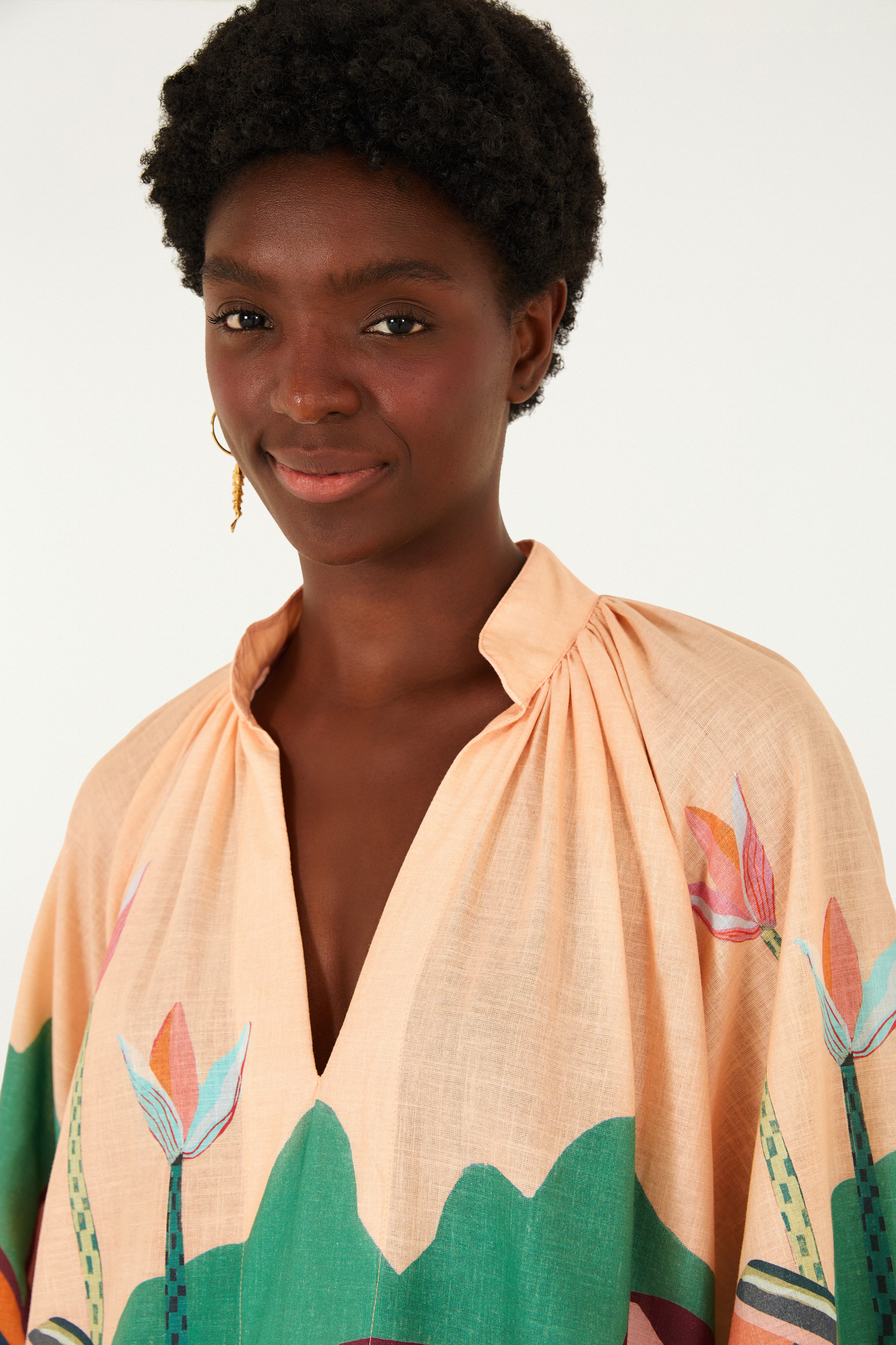 Vestido Estampado Rio Floresta