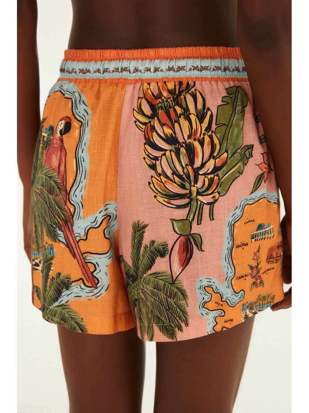 Farm — Short Estampado Rota Da Praia